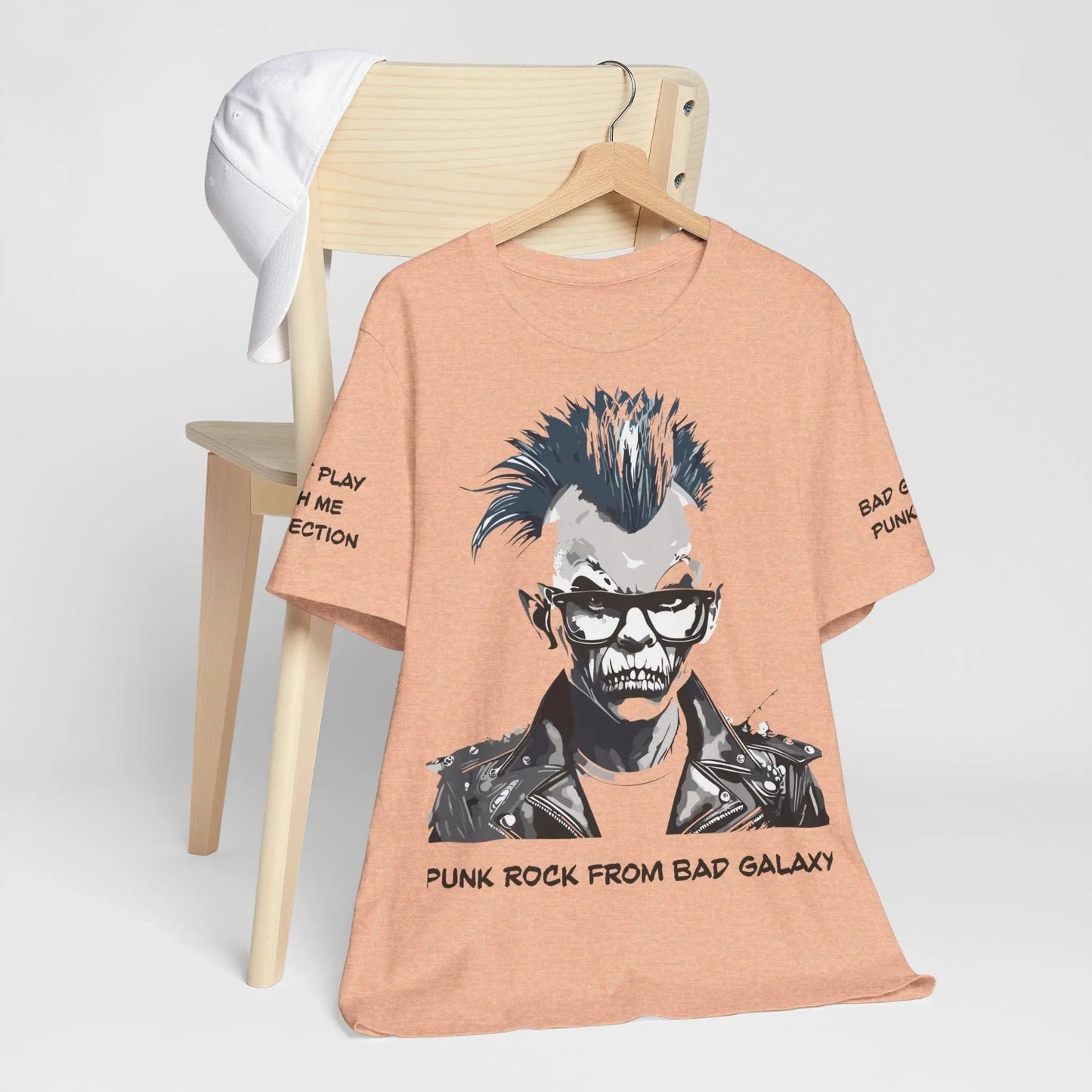 Bad Galaxy Punk Rock Tee Shirt Made To Order 100 Cotton Eco Friendly Inks Designed In USA