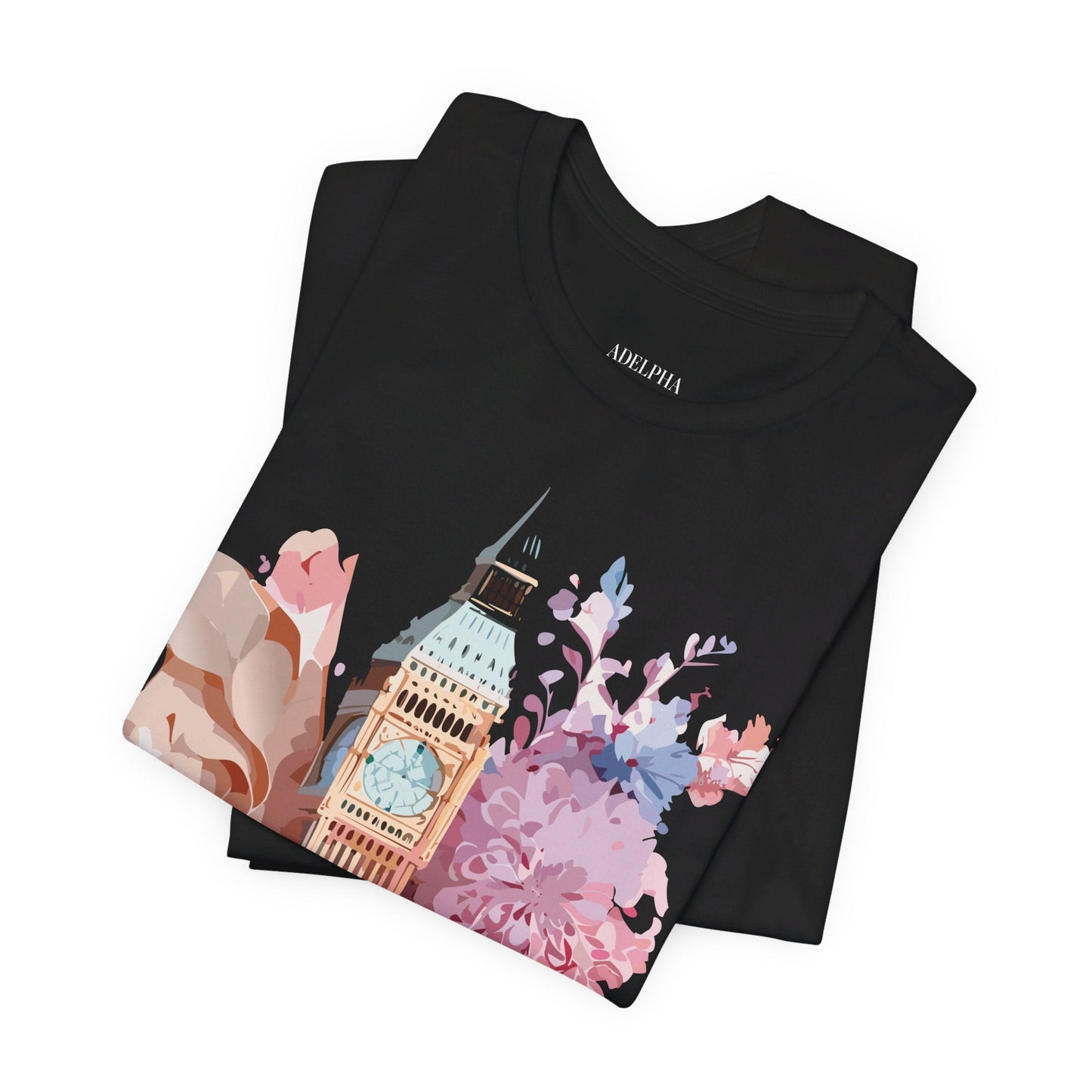 Adelpha Unisex London Tour Graphic Tee With Vintage Inspired Artwork Short Sleeve