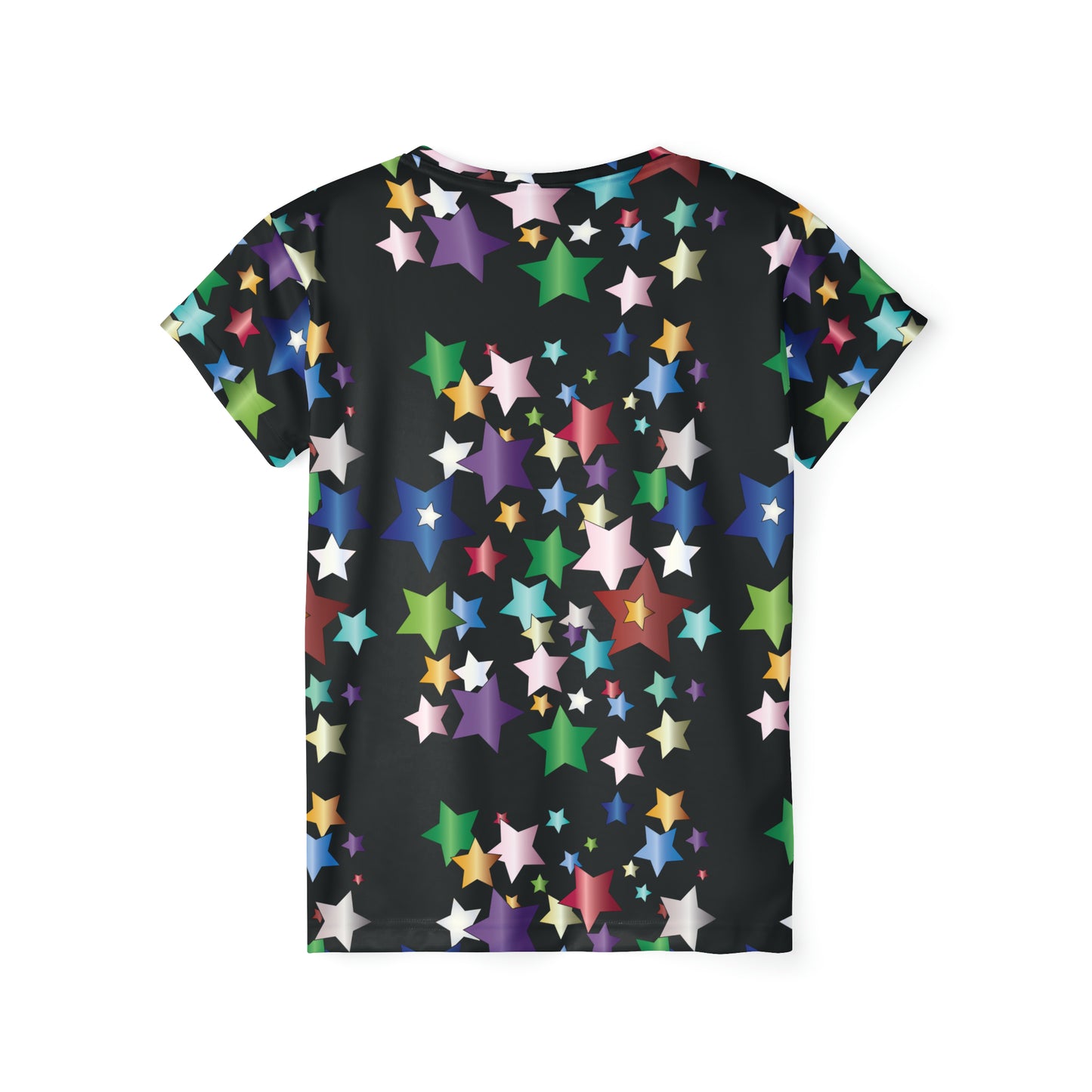 Poly Jersey Tee Shirt with abstract prints