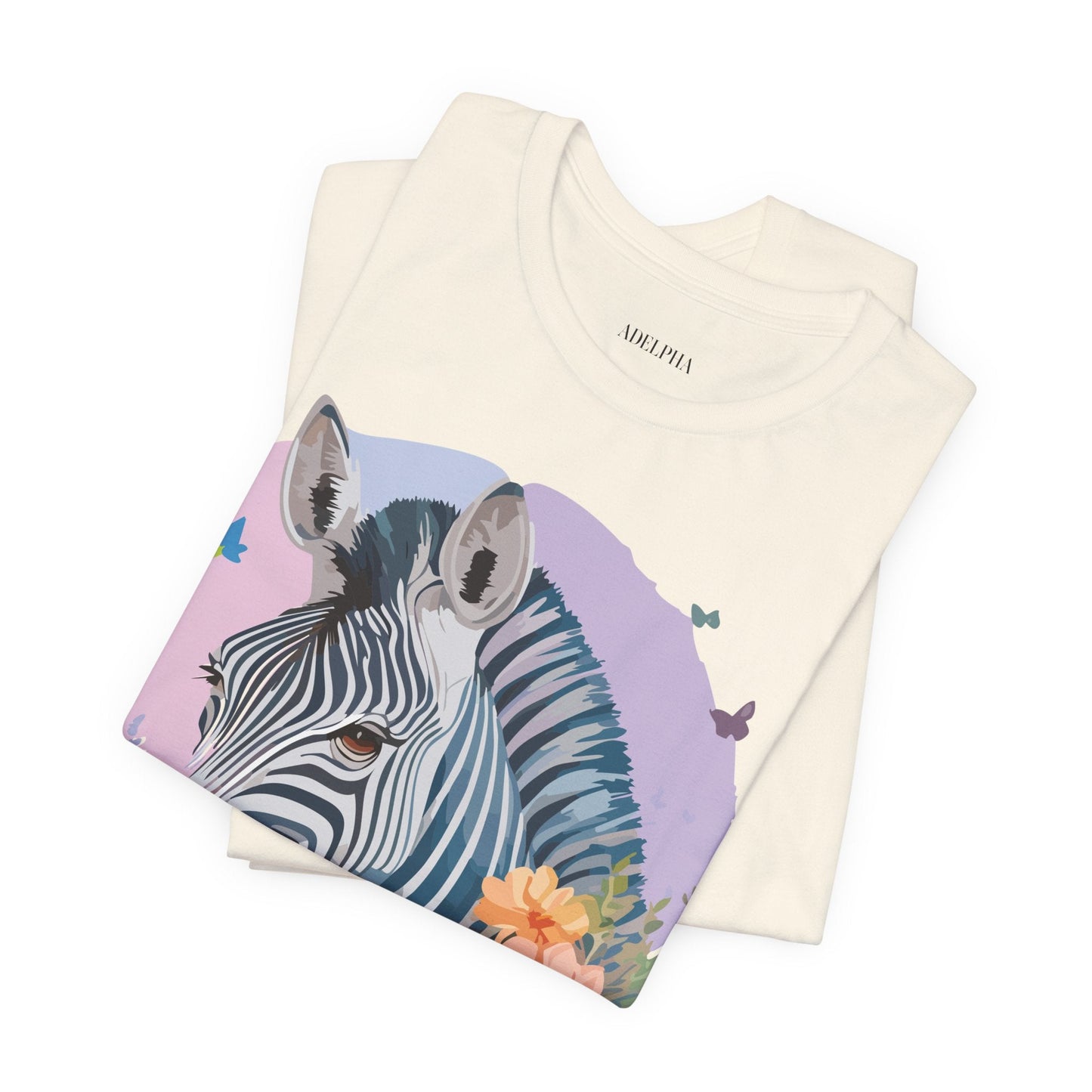 Zebra Graphic Unisex 100 Cotton Vintage Animal Art T-Shirt 3