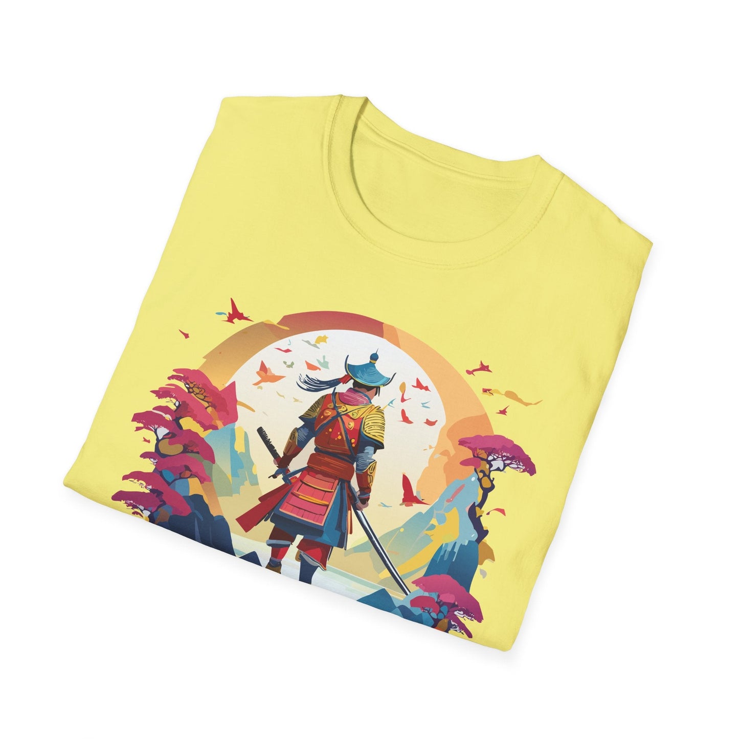 Samurai Shirt Unisex Tee Made With 100 Percent Ring Spun Cotton Soft Durable Comfort Gildan 64000