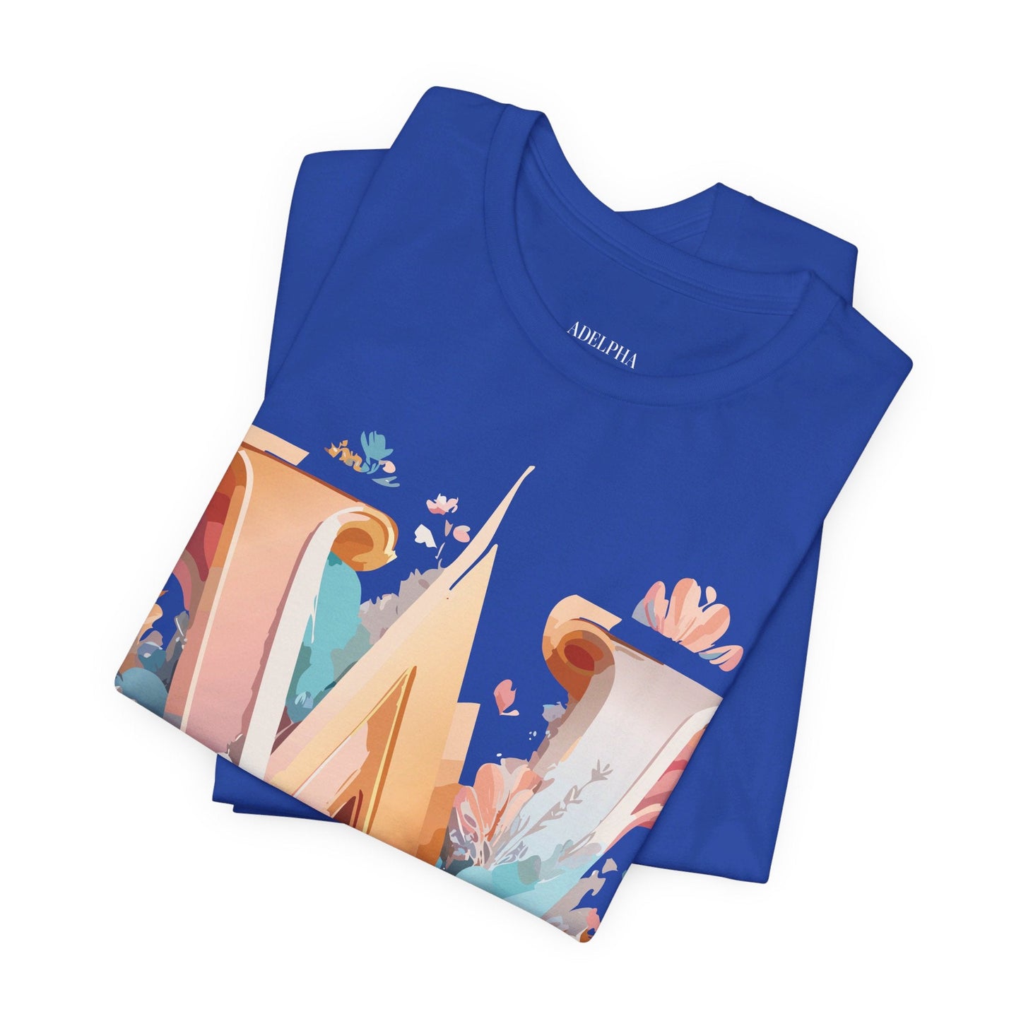 Letter W Shirt Unisex Graphic Tee By Adelpha Vintage Inspired Art Short Sleeve Collection