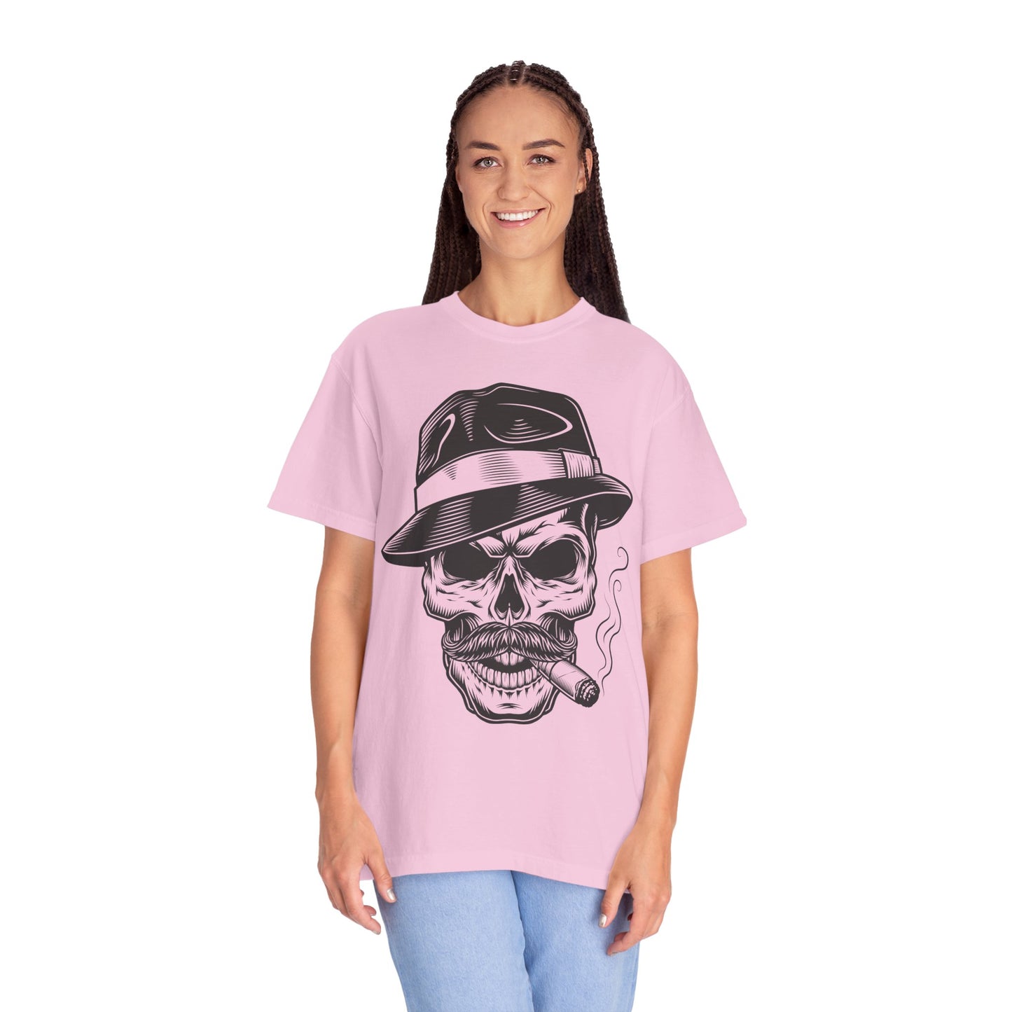 Unisex Cotton Tee Shirt with Skull