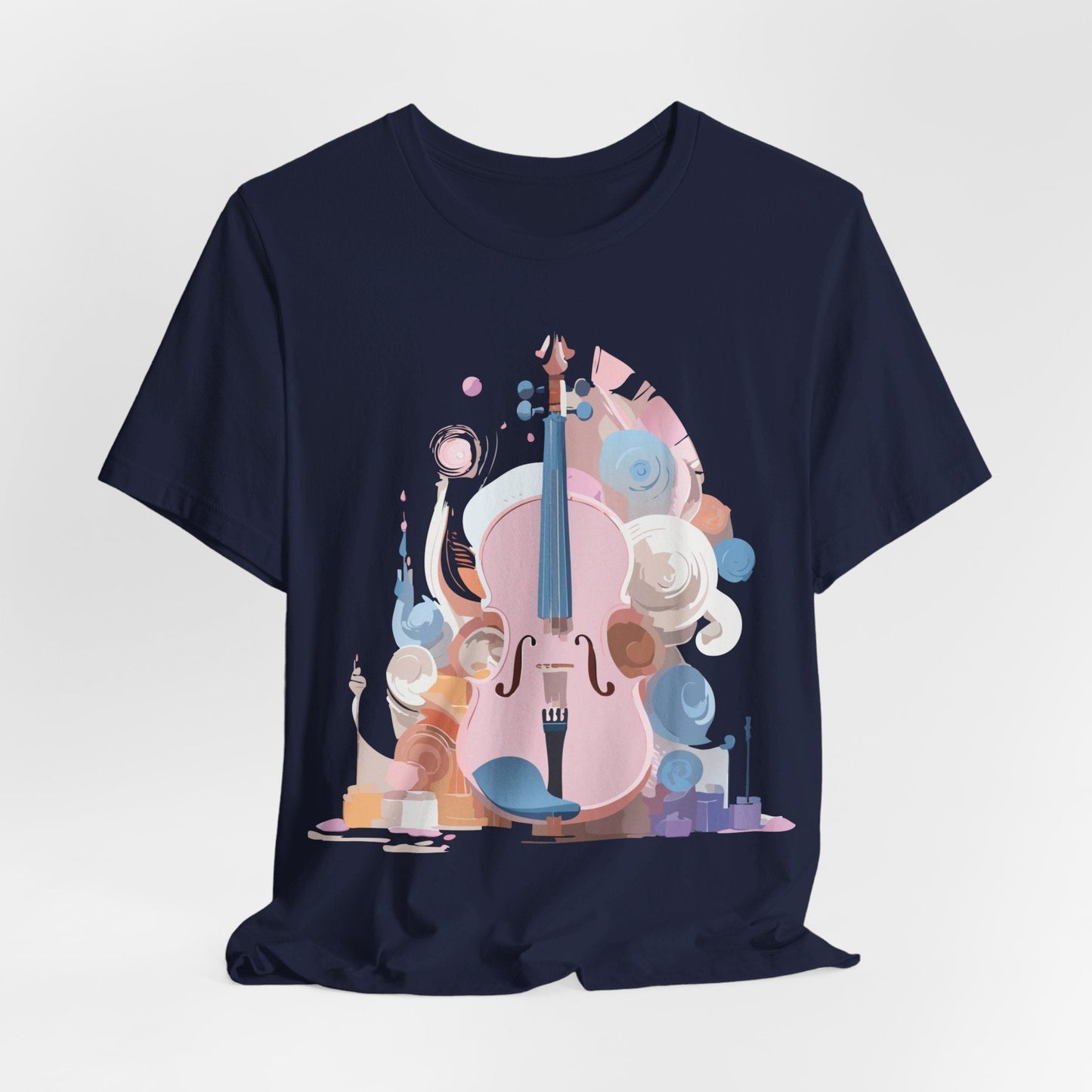 Music T Shirt Unisex Graphic Tee Vintage Inspired Artwork By Adelpha Short Sleeve