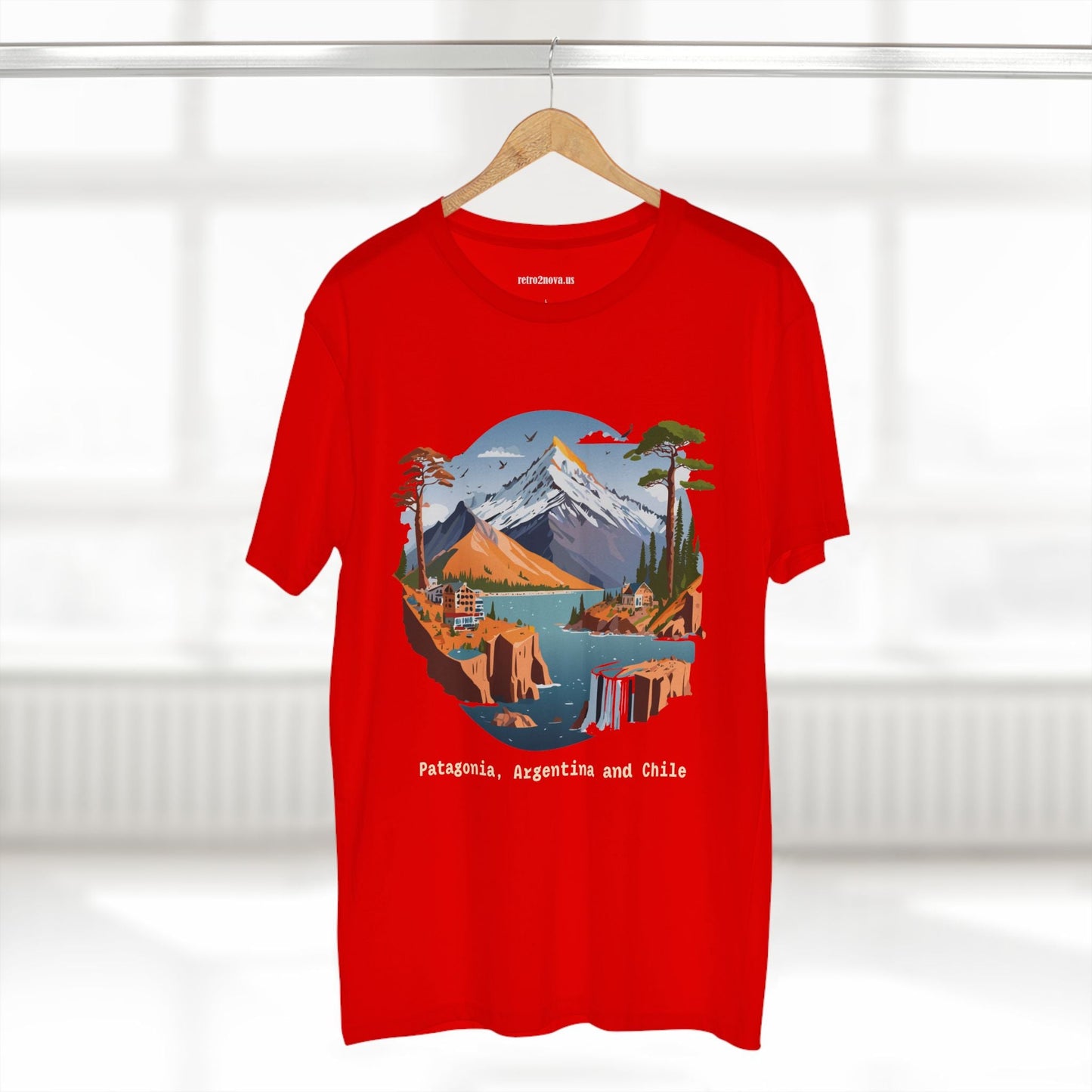 Travel Shirt Unisex Premium Cotton Tee With Original Art Design Retro2Nova TT69 Edition
