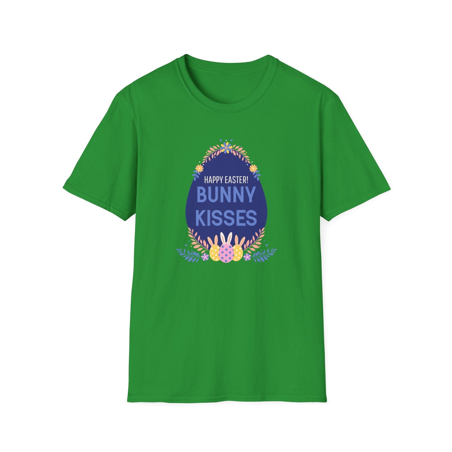 Easter Bunny Kisses T Shirt Unisex Gildan Softstyle Tee With Easter Signature Prints Design