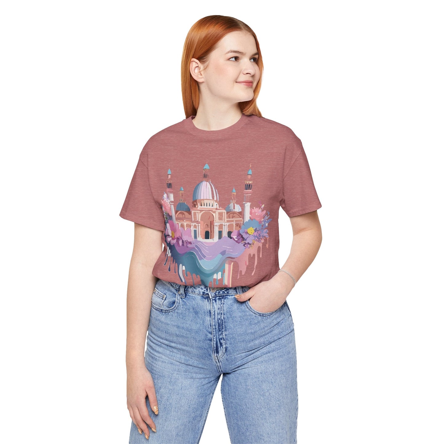Venice Tourist Graphic Tee Unisex Jersey Short Sleeve Art By Vintage Style