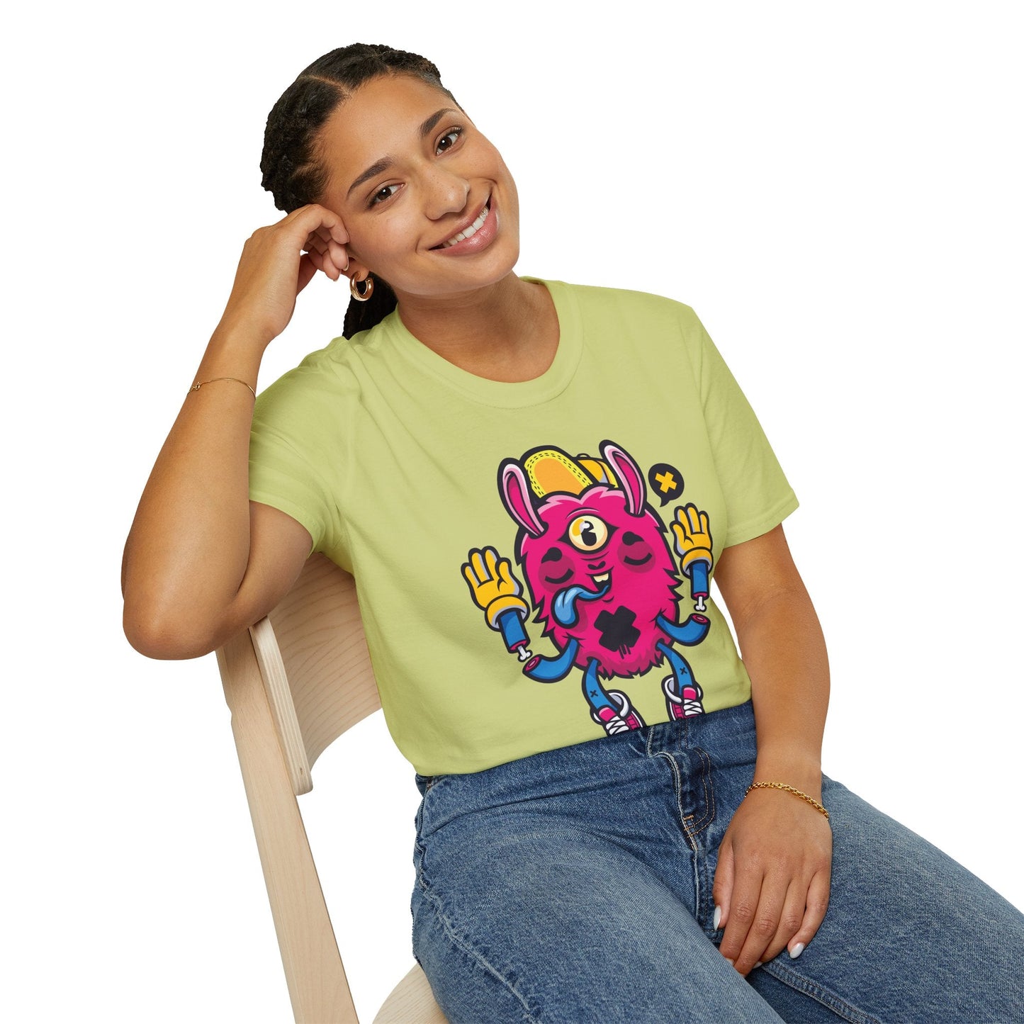 Cartoon T Shirt Animation T Shirt Funny Tee Unisex Softstyle 64000 Gildan Cotton Tee