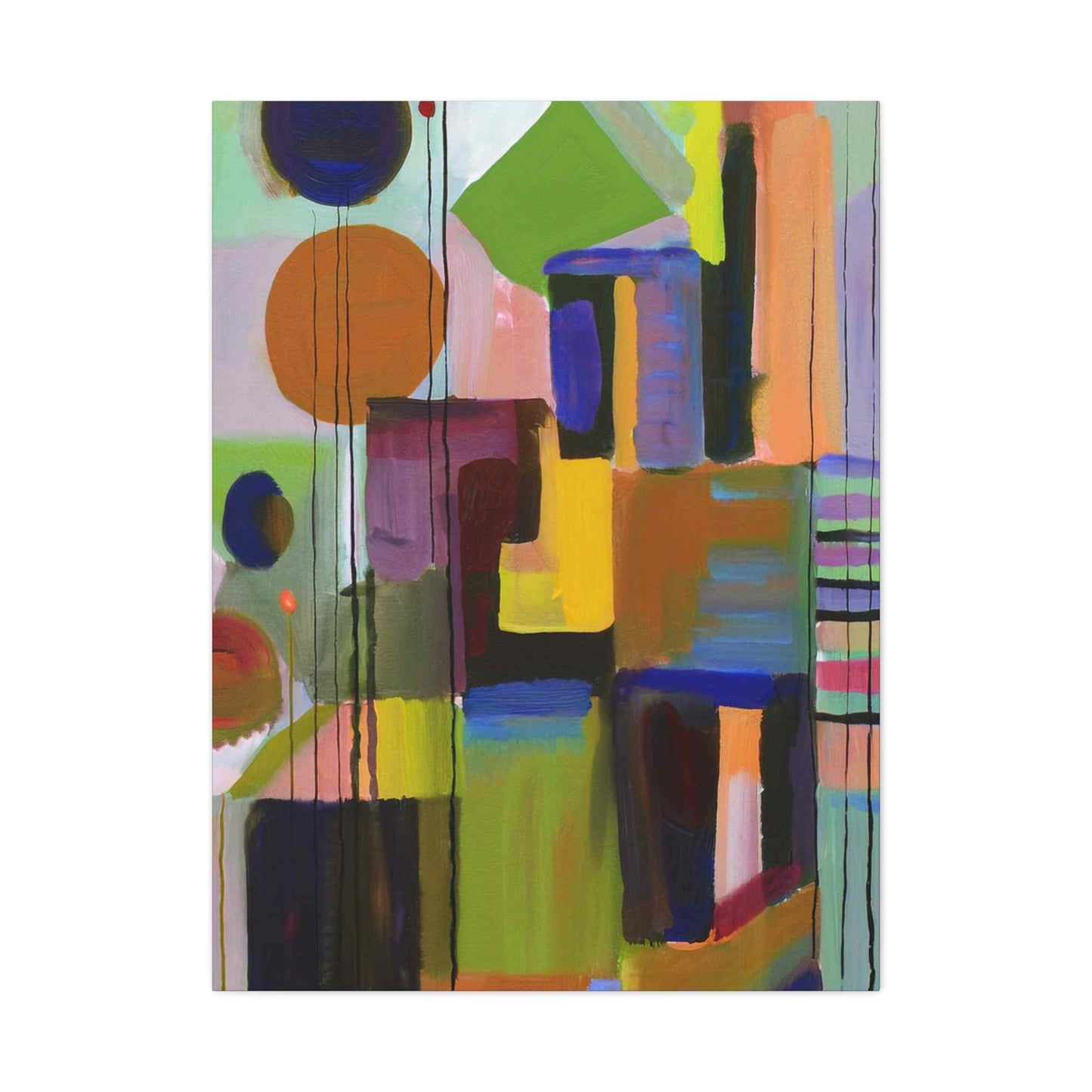 Abstract Painting Print Canvas 20x24,20x30,24x30, 24x32,24x36,30x40, 32x48,36x48,40x60 Pine-Wood Inner Frame ABS-3