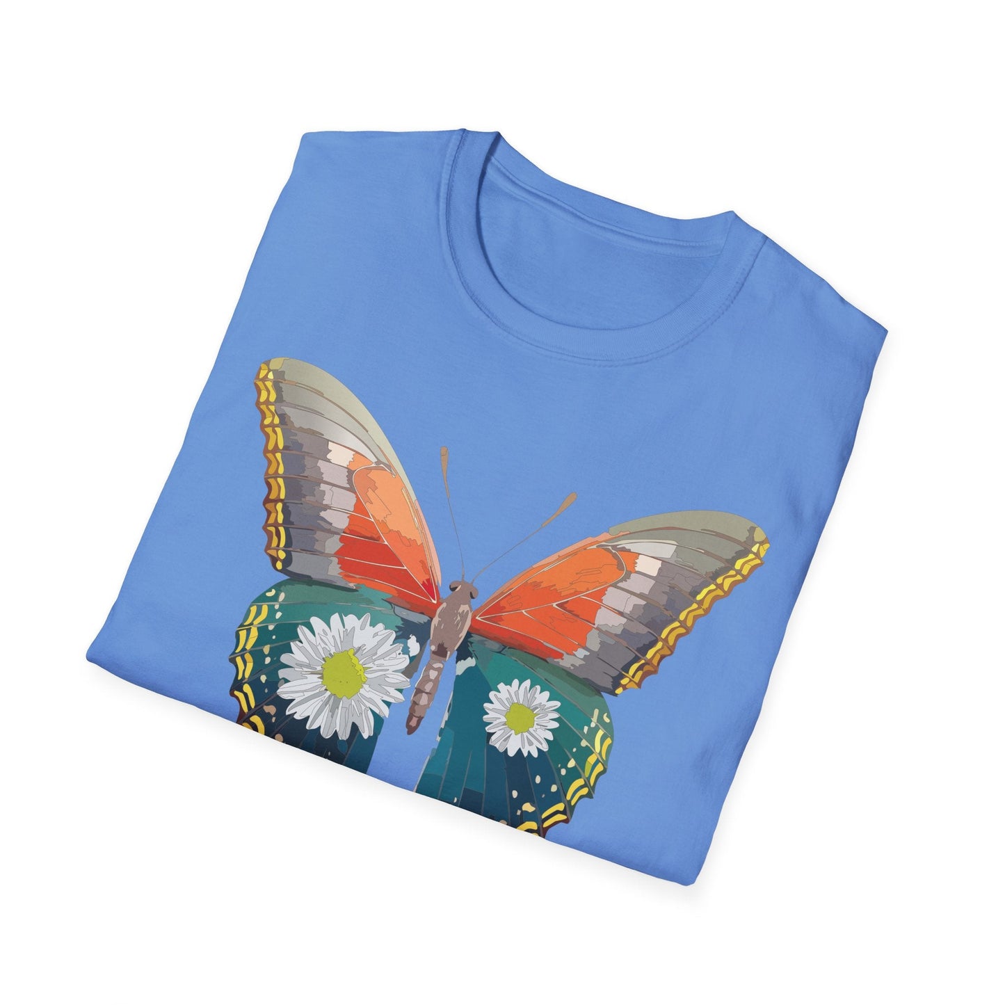 Butterfly Shirt Unisex Gildan Softstyle 64000 Short Sleeve T Shirt Monarch Design