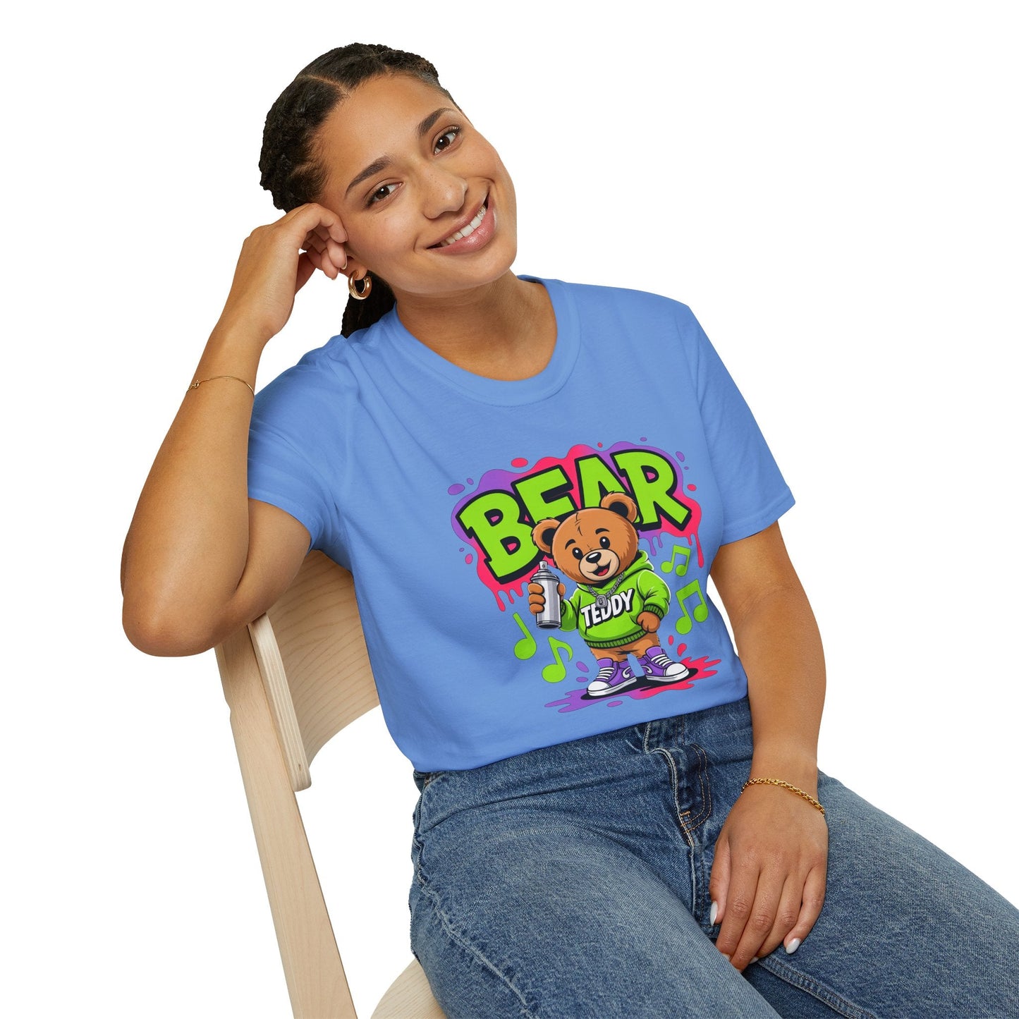 Funny Animal Cartoon T Shirt Unisex Softstyle Graphic Tee Gildan 64000 Animation Tee