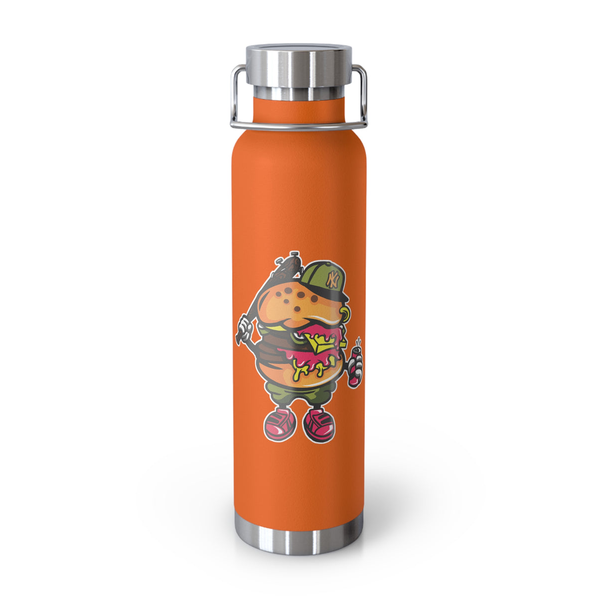 22oz Copper Insulated Water Bottle with Cartoon Design - CV10