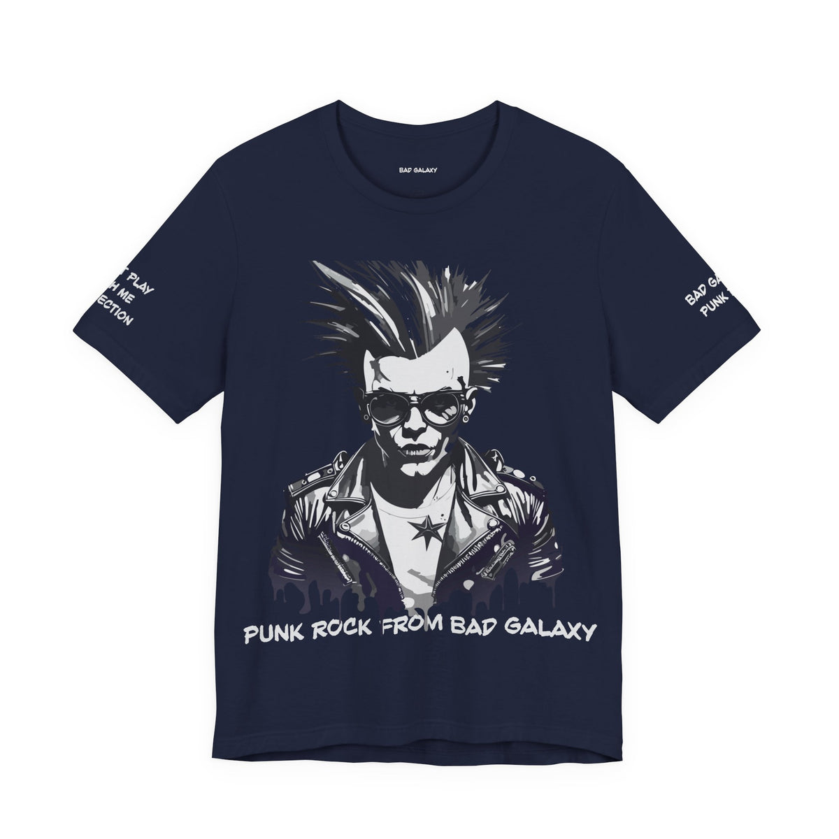 Punk Rock Graphic Unisex Cotton Bella+Canvas Tee with Art Design b40
