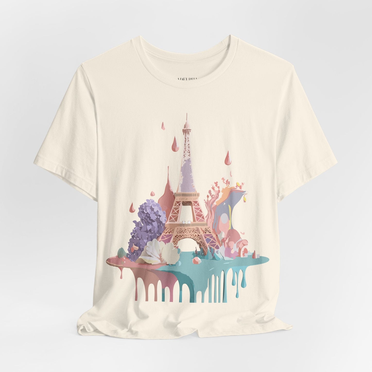 Paris Tourist Shirt Unisex Graphic Tee Vintage Inspired Artwork by Adelpha Short Sleeve Jersey