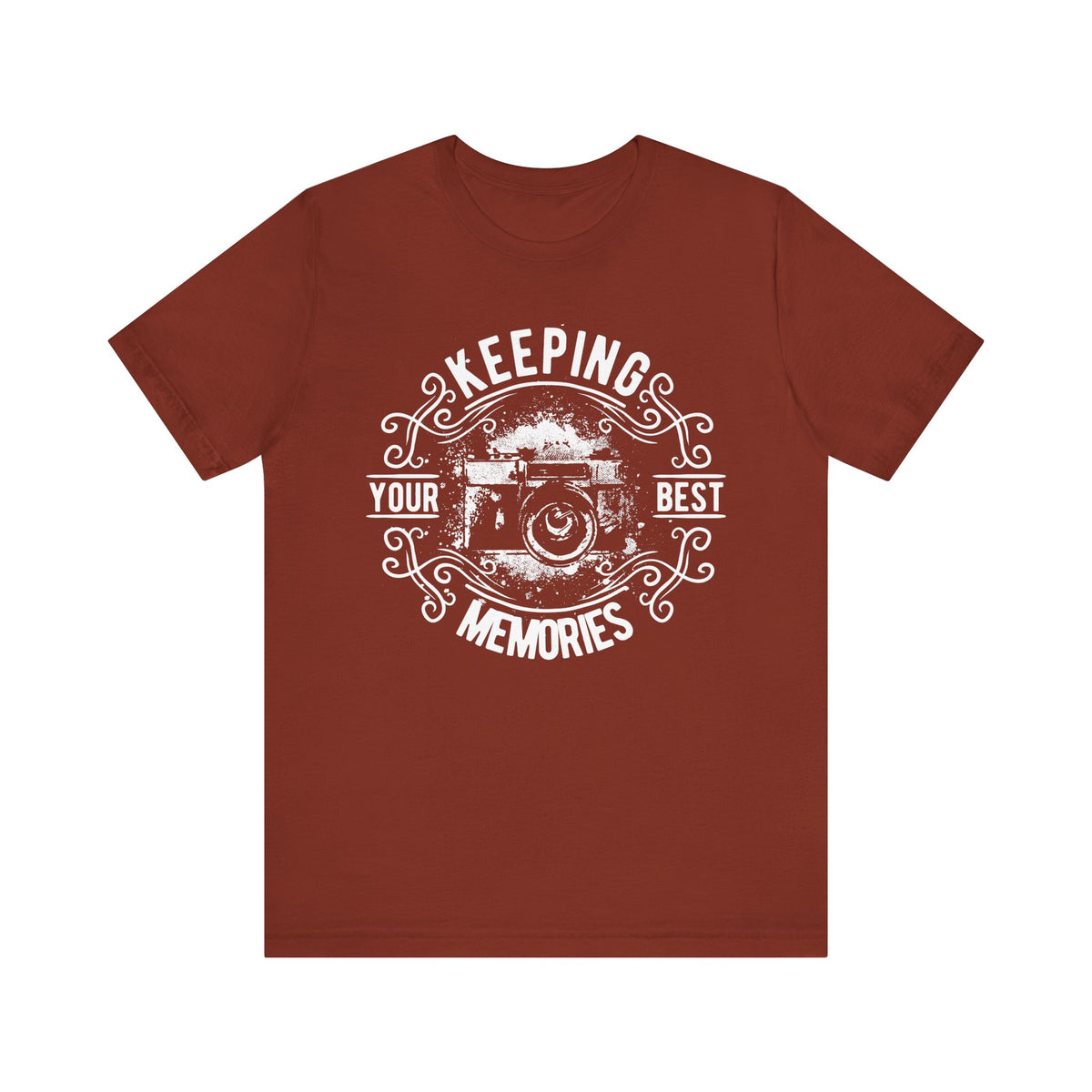 Keeping Your Best Memories T-Shirt Vintage Camera Graphic T-Shirt A-5
