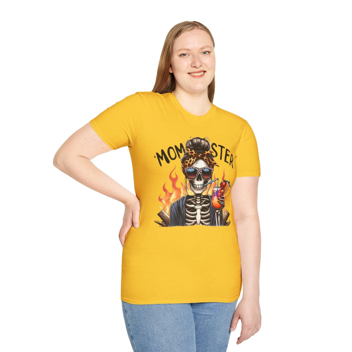 Skull Graphic Unisex Cotton T-shirt with Skeleton Artwork Design 13