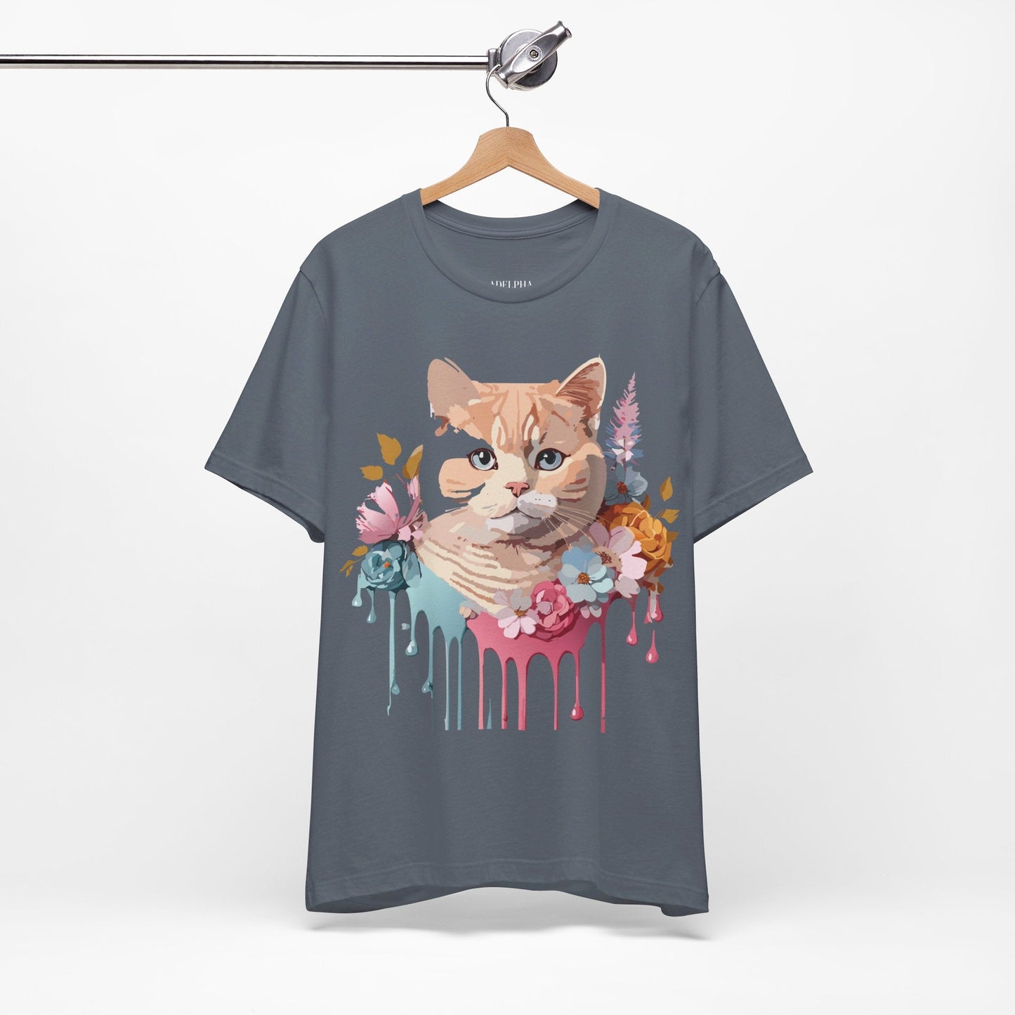 Adelpha Cat Graphic T Shirt Unisex Short Sleeve Art Design Tee Vintage Inspired