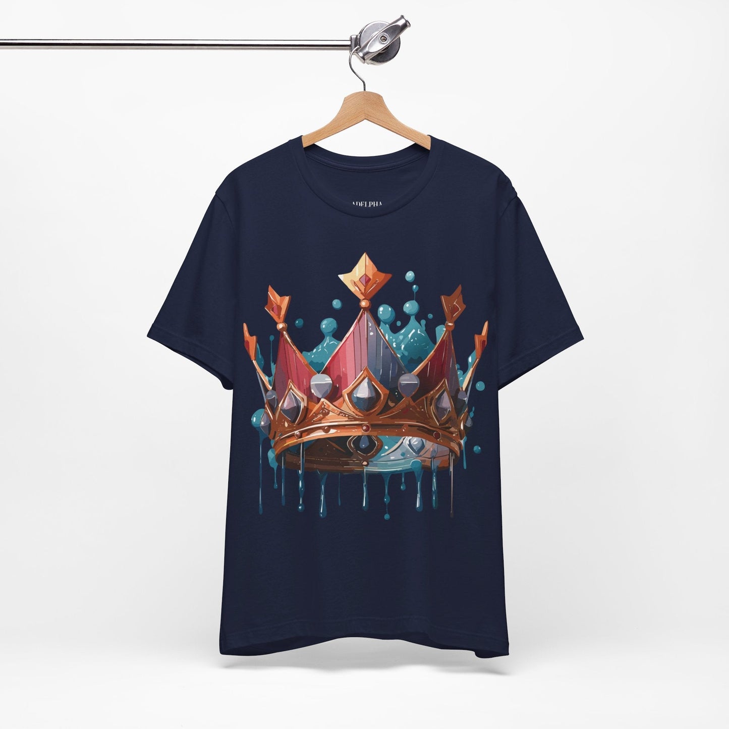 Crown Graphic Unisex 100 Cotton Vintage Artwork Tee 7