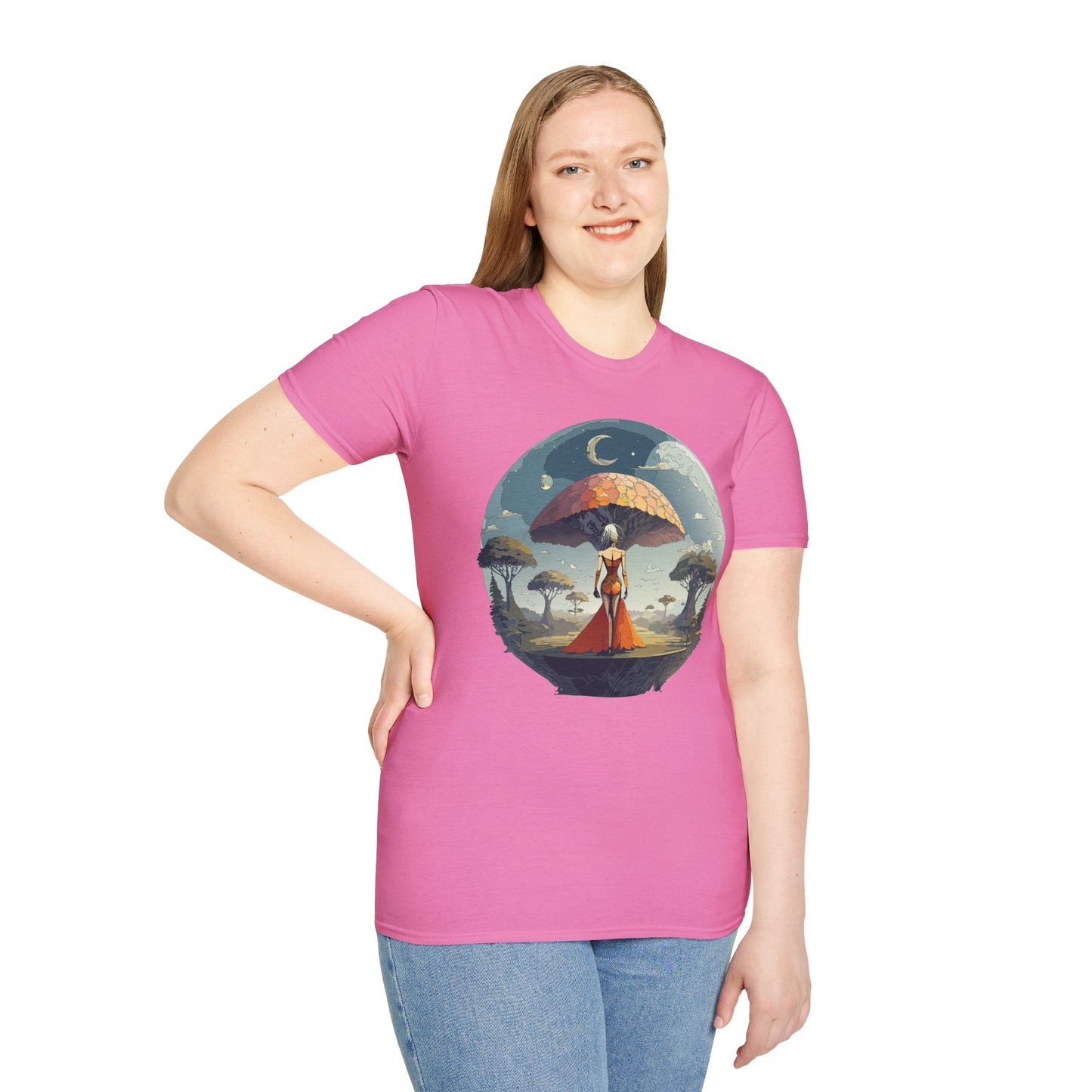 Womens Graphic T Shirts Art Design Shirt Softstyle Casual Tee 64000 Gildan Ring Spun Cotton