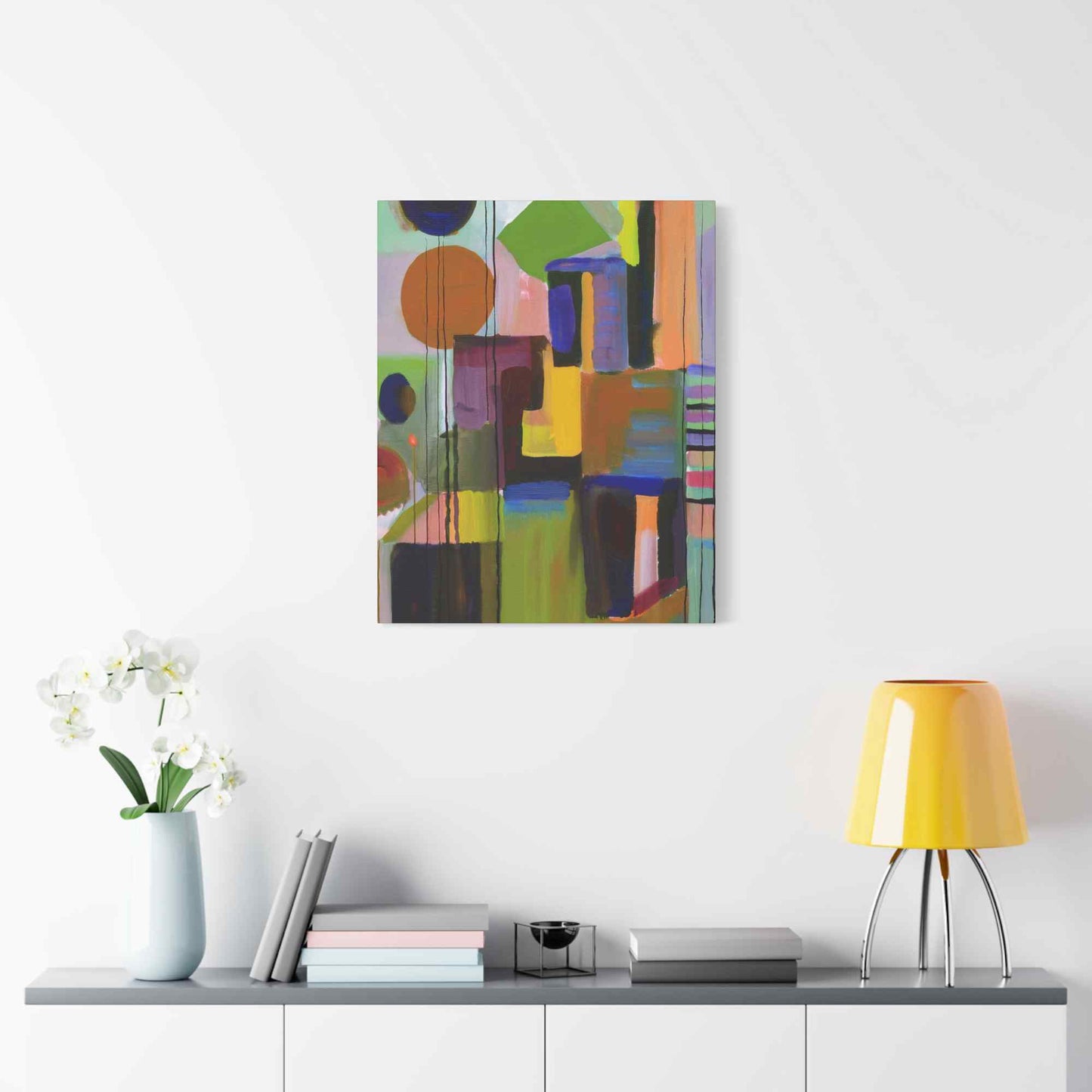 Abstract Painting Print Canvas 20x24,20x30,24x30, 24x32,24x36,30x40, 32x48,36x48,40x60 Pine-Wood Inner Frame ABS-3