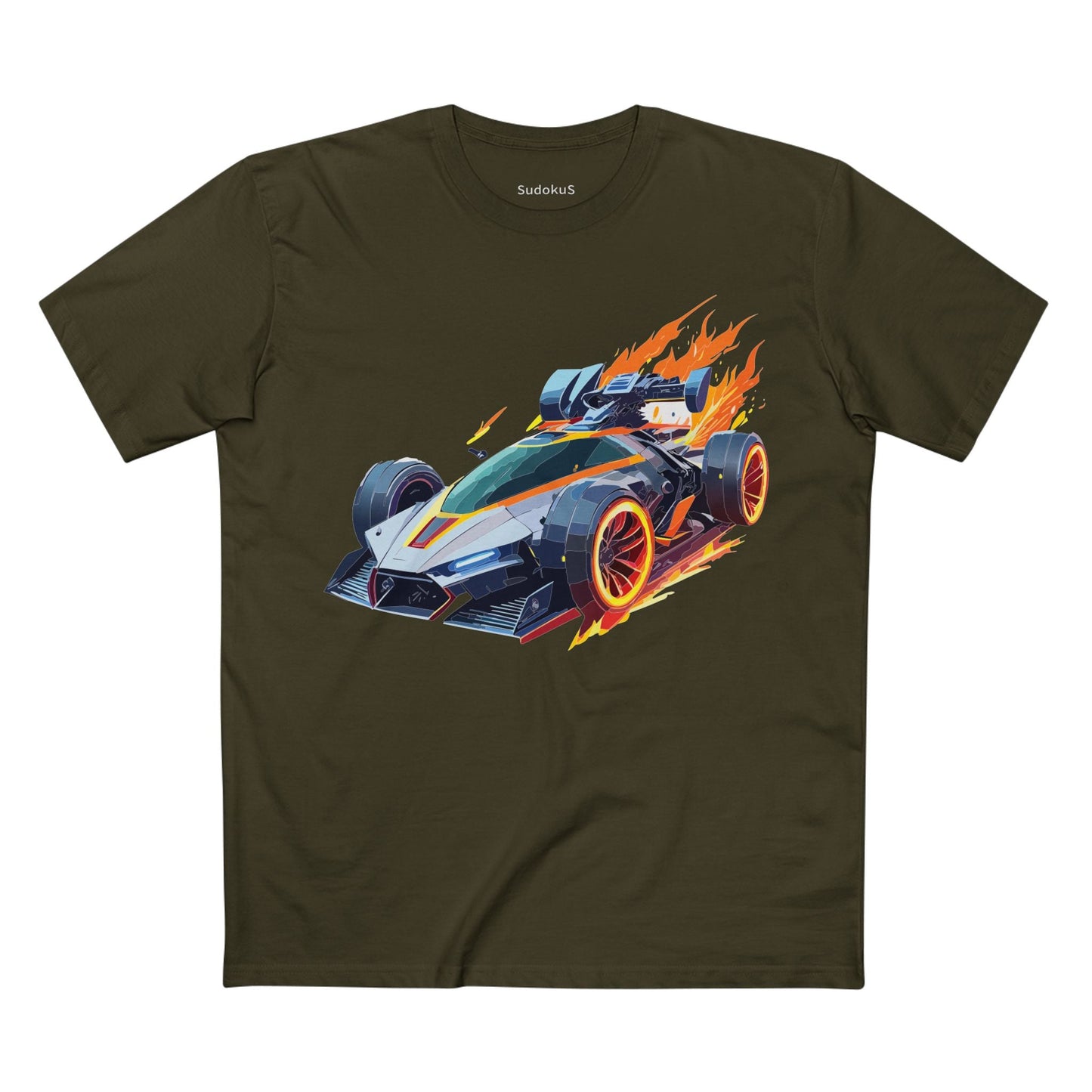 Car Graphic Unisex 100 Cotton Staple Tee 18