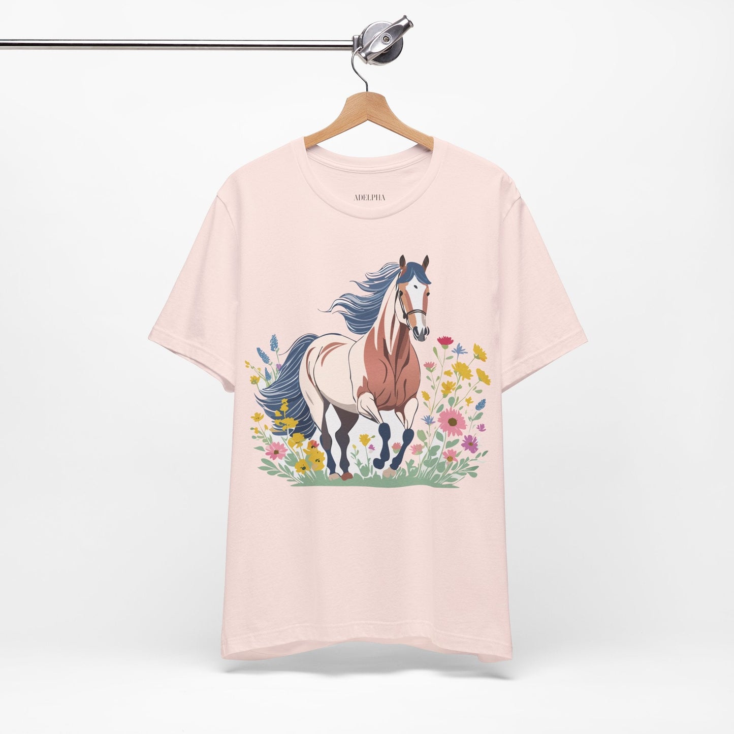 Horse Graphic Unisex 100 Cotton Vintage Animal Art T-Shirt 11
