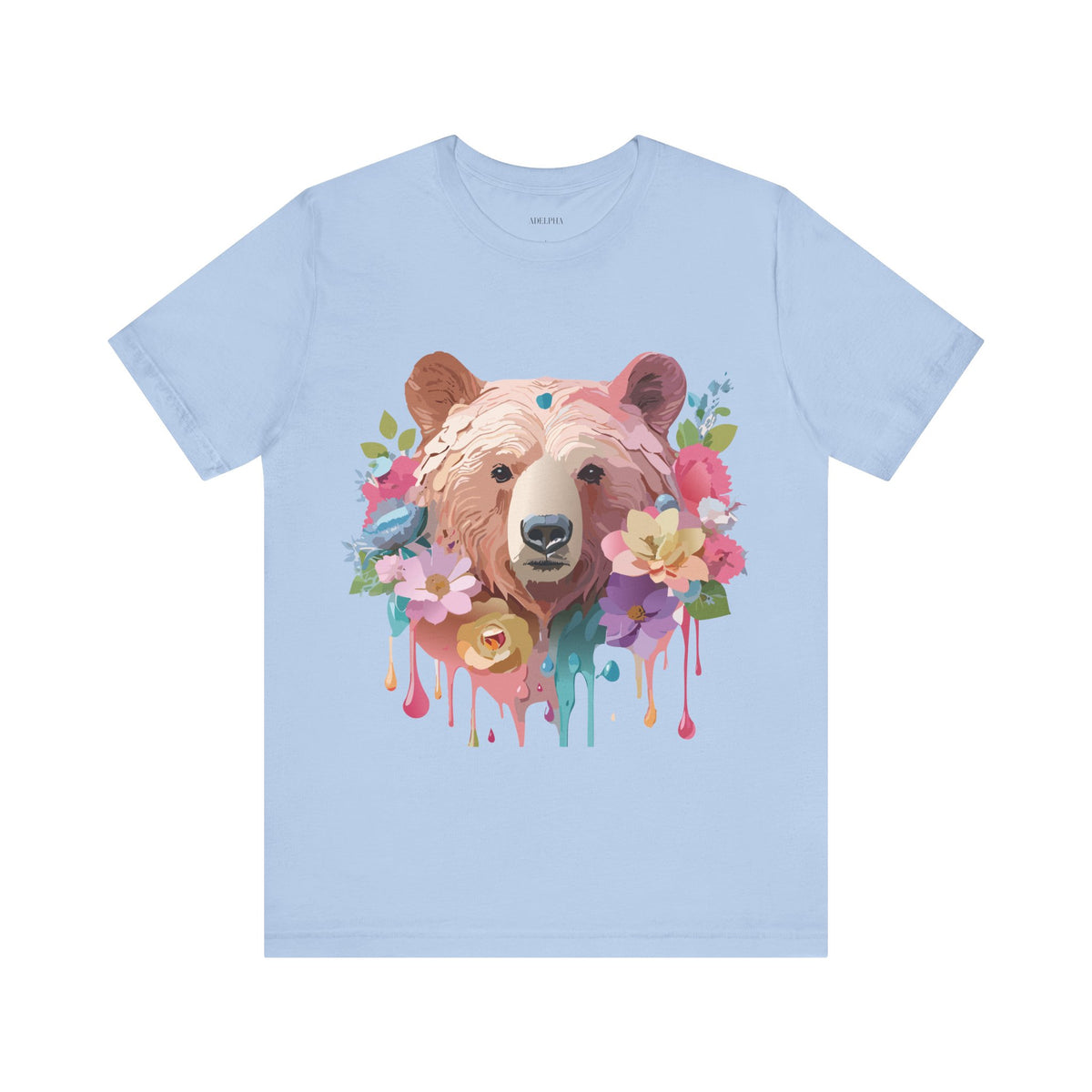 Bear Graphic Design Tee Bella+Canvas Unisex 100 Cotton Tee Shirt a112