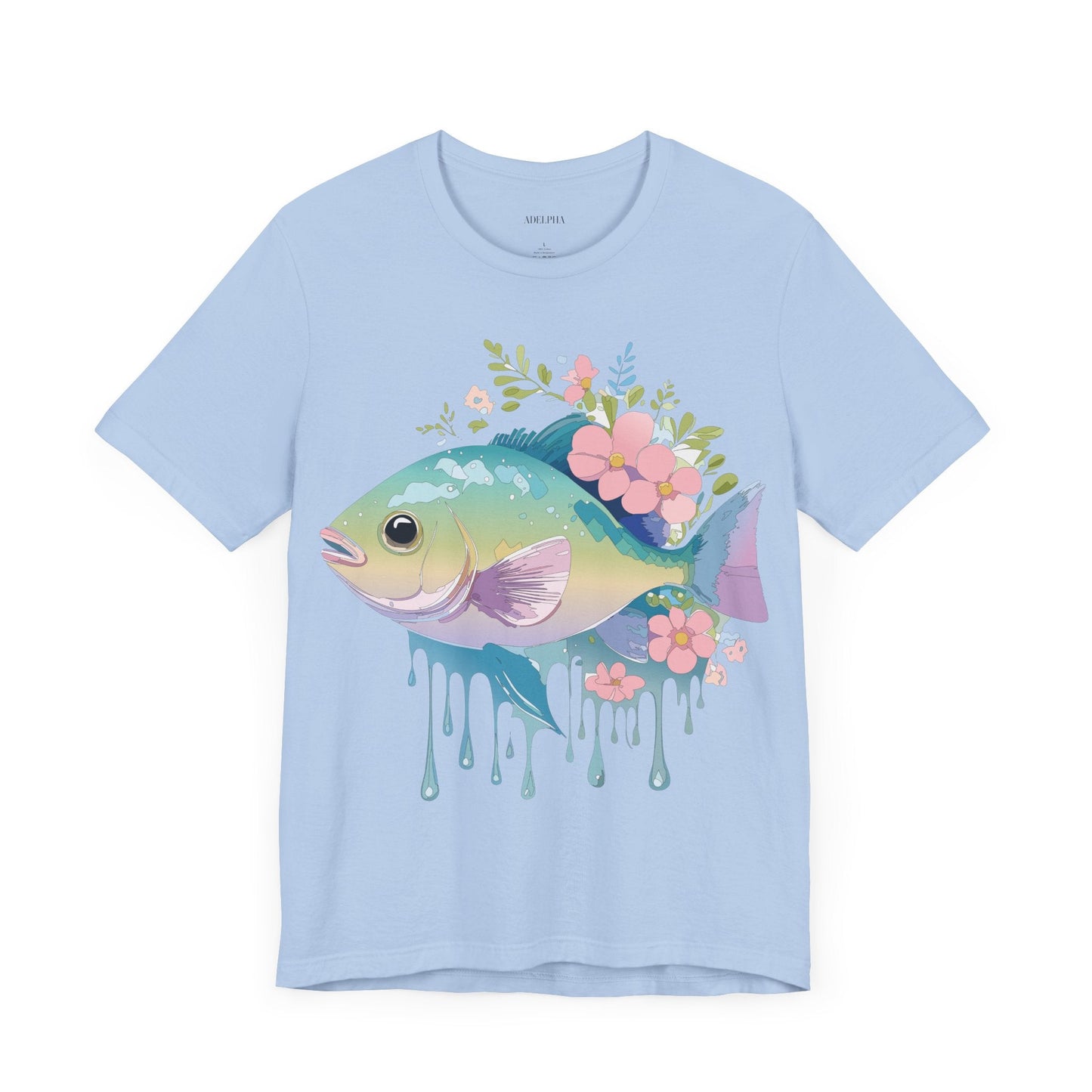 Fish Graphic Unisex 100 Cotton Vintage Artwork Tee 1