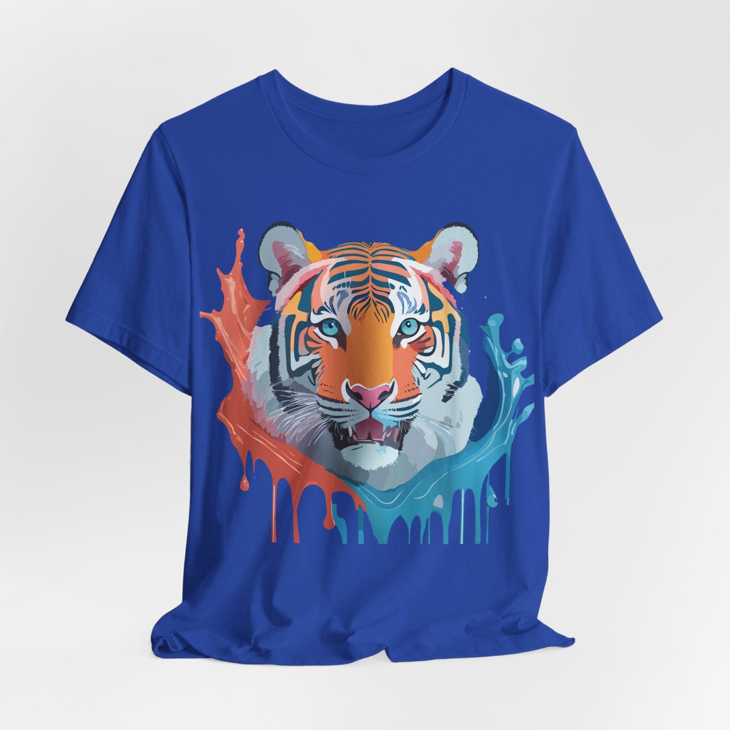 Tiger Graphic Tee Unisex Jersey Short Sleeve With Vintage Inspired Artwork By Adelpha