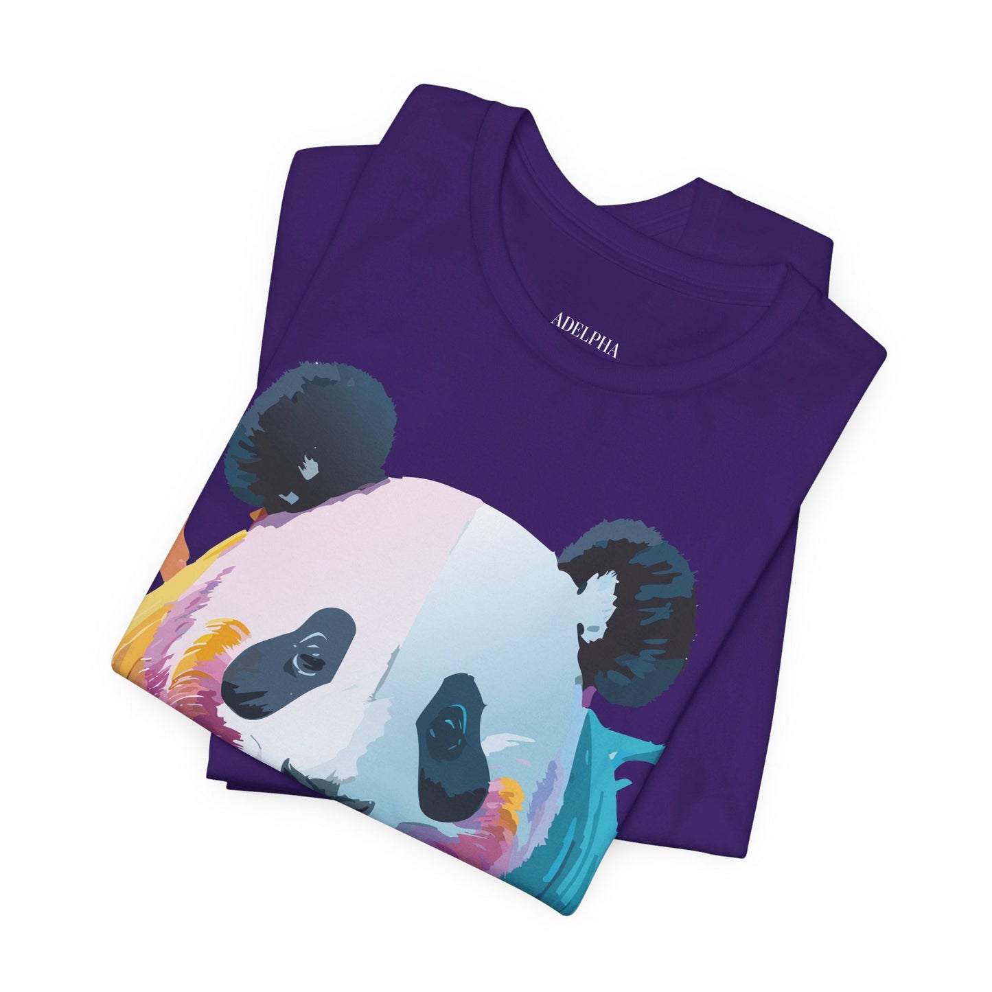 Adelpha Panda Graphic Tee Unisex Vintage Inspired Art Design Short Sleeve Shirt Edition
