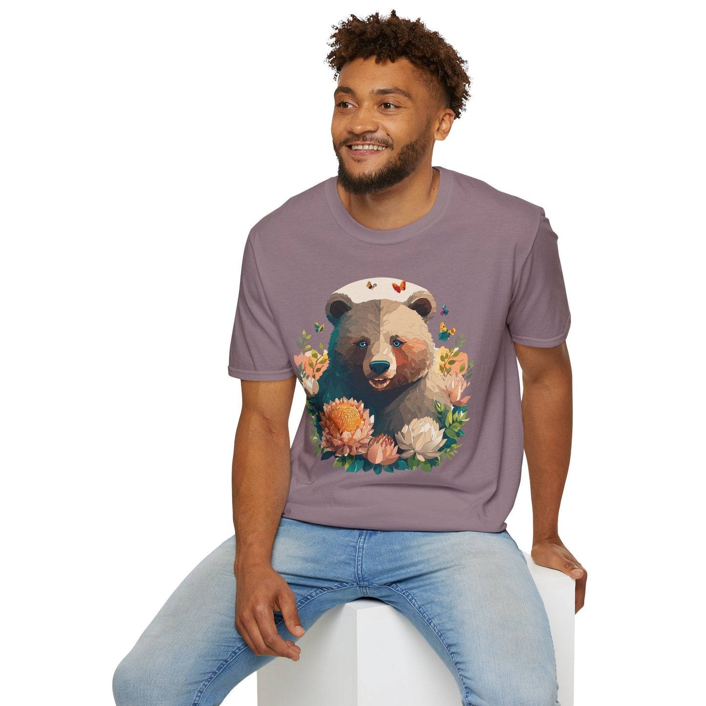 Bear T Shirt Unisex Teddy Bear Shirt Softstyle 100 Percent Ring Spun Cotton Tee Essentials