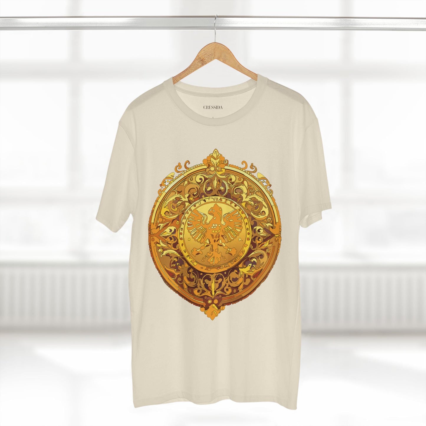 Antique Gold Coin Graphic Design T-Shirt Unisex 100 Cotton With Golden Print Artwork Tee 26