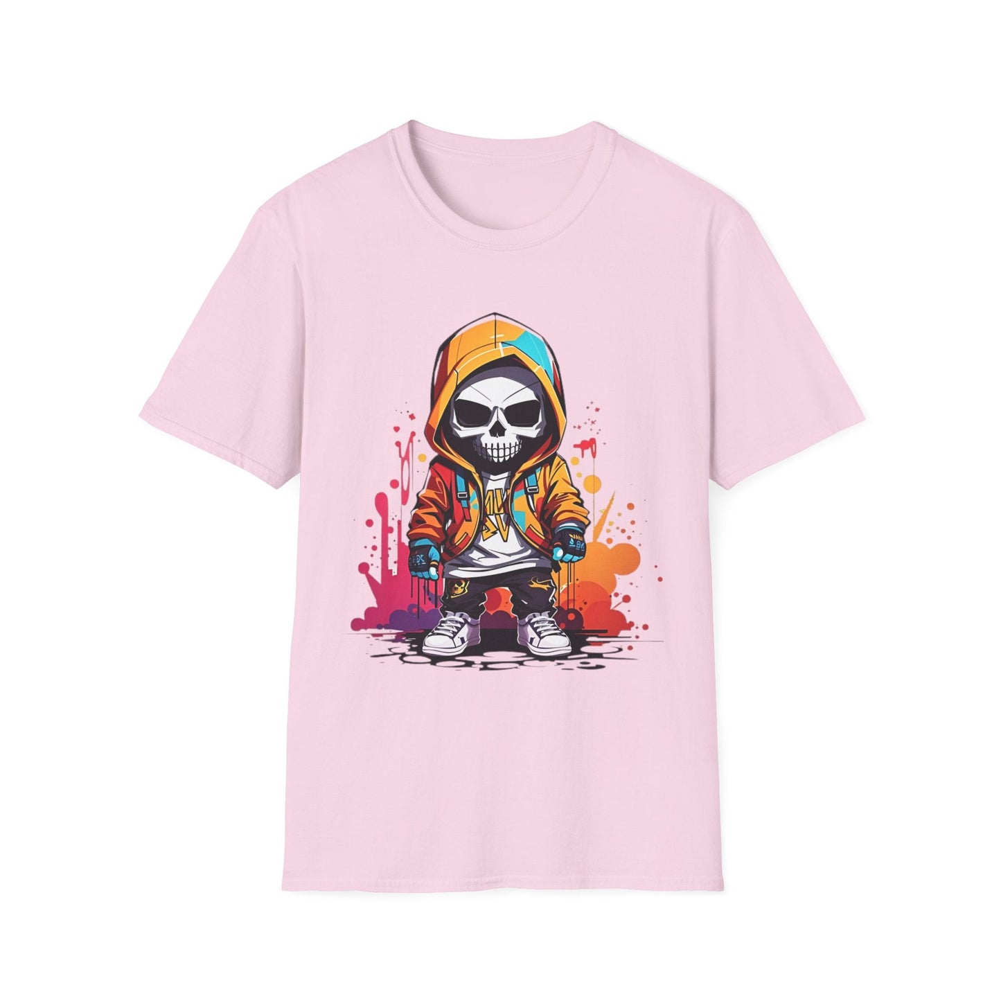 Skull Shirt Unisex Skeleton Graphic Tee Gildan Softstyle 64000 100 Percent Cotton