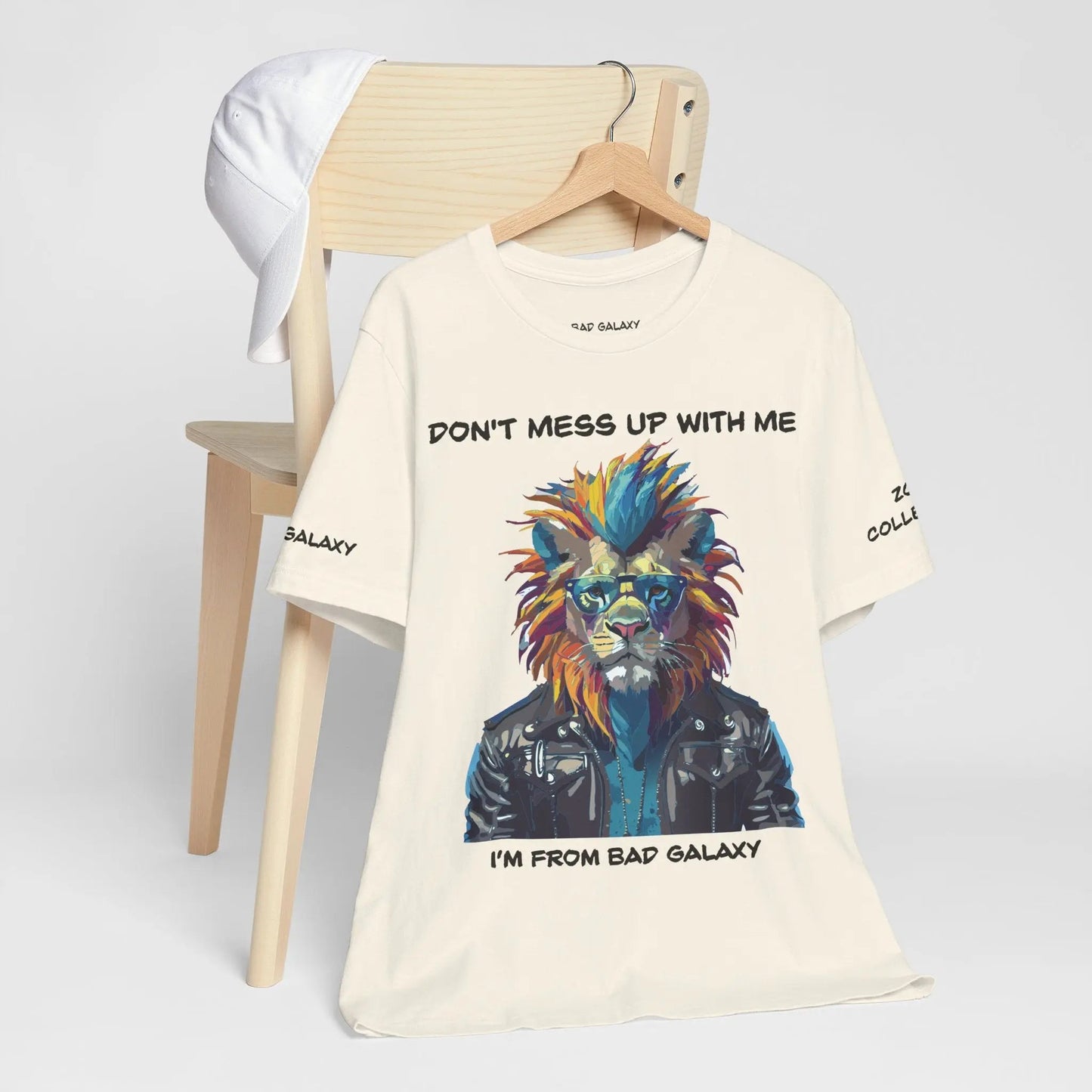 Bad Galaxy Animal T Shirt 100 Percent Cotton Eco Friendly Ink USA Printed Durable Stitching