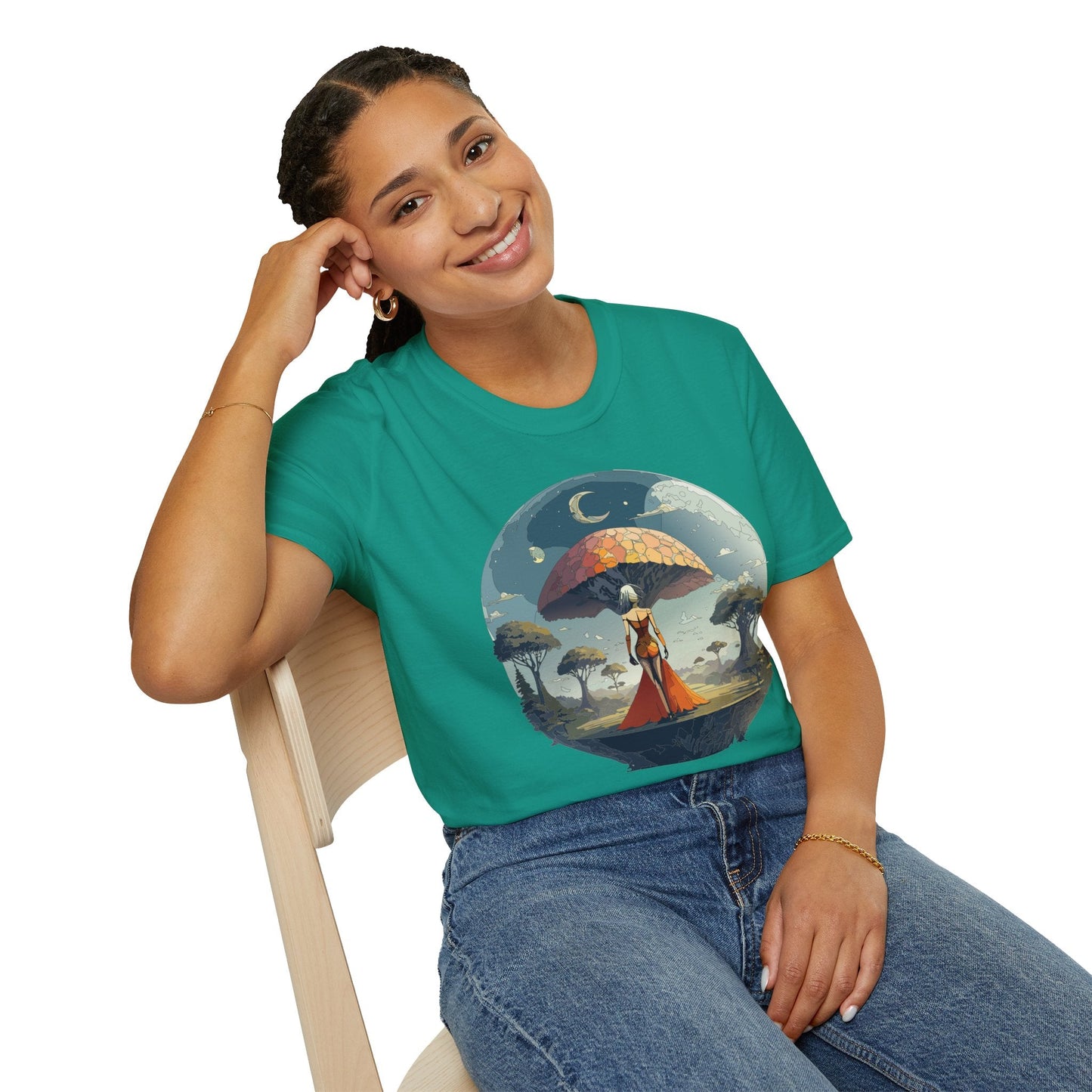 Womens Graphic T Shirts Art Design Shirt Softstyle Casual Tee 64000 Gildan Ring Spun Cotton