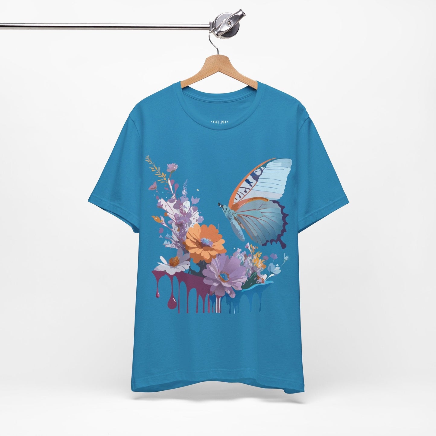 Butterfly Graphic Tee Unisex Jersey Short Sleeve Vintage Inspired Adelpha Art