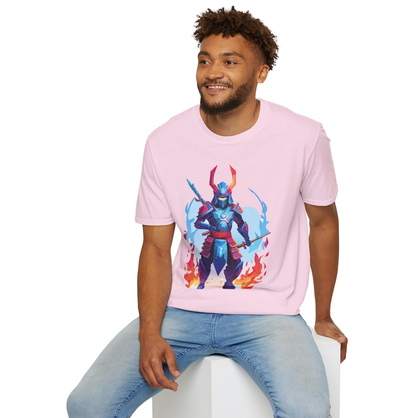 Samurai Shirt Unisex T Shirt 100 Percent Ring Spun Cotton Softstyle Tee Gildan 64000