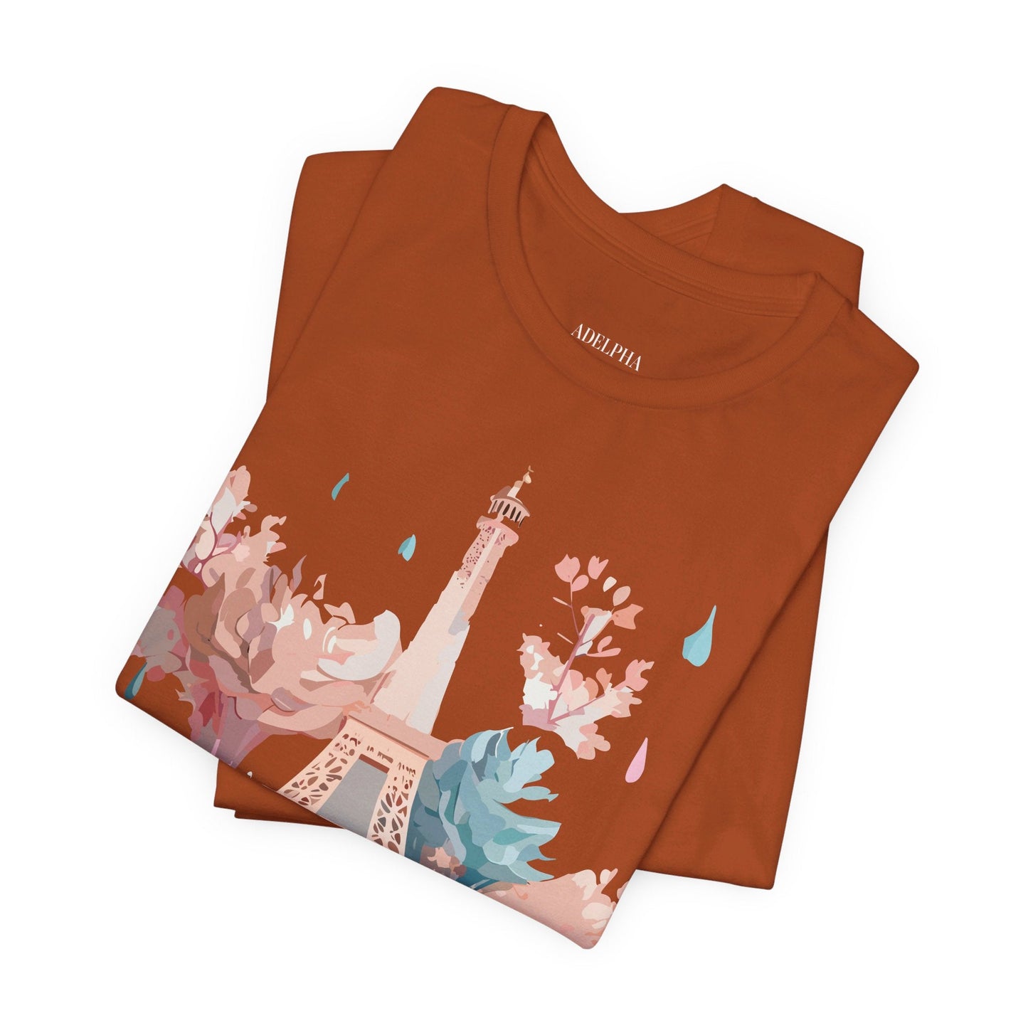 Unisex Paris Graphic Tee By Adelpha Vintage Inspired Tourist Shirt Short Sleeve Collection