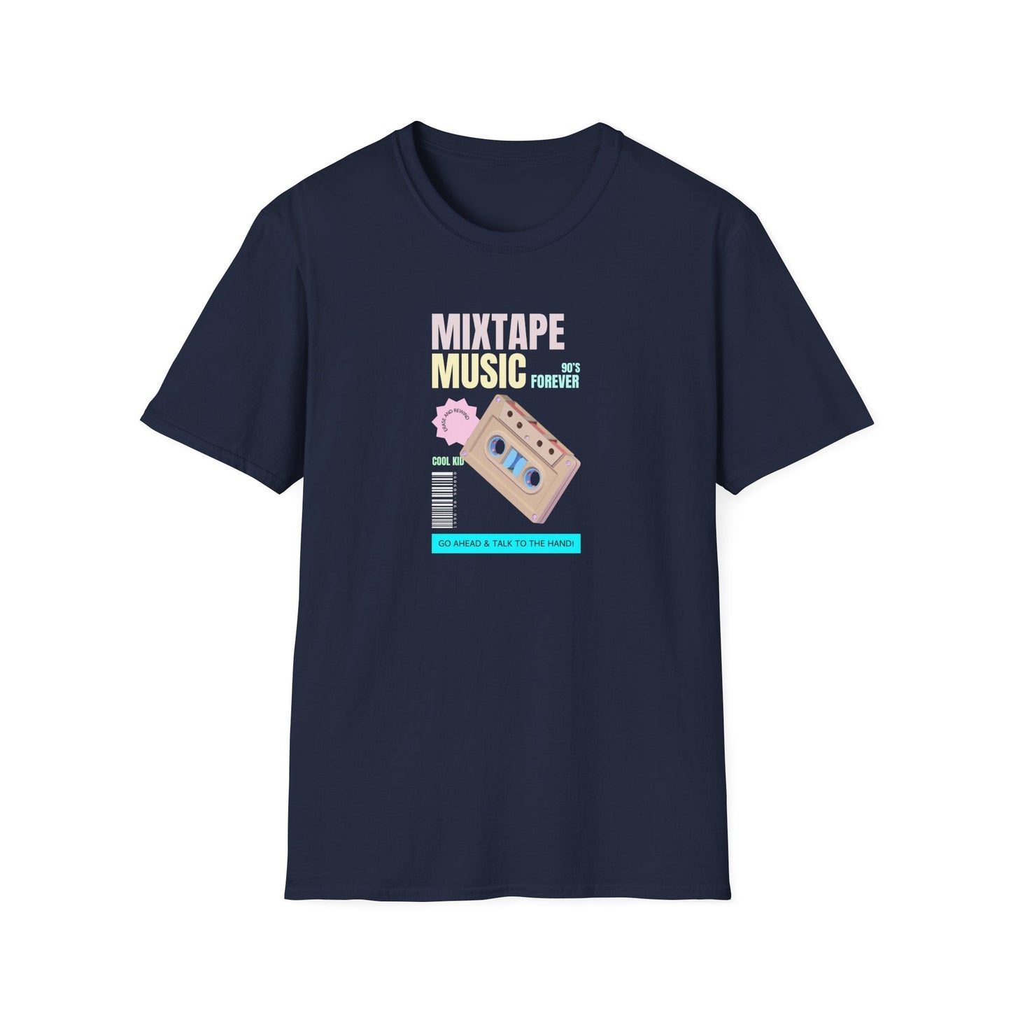 Mixtape Music T-Shirt Unisex Cotton Retro Cassette Graphic Tee