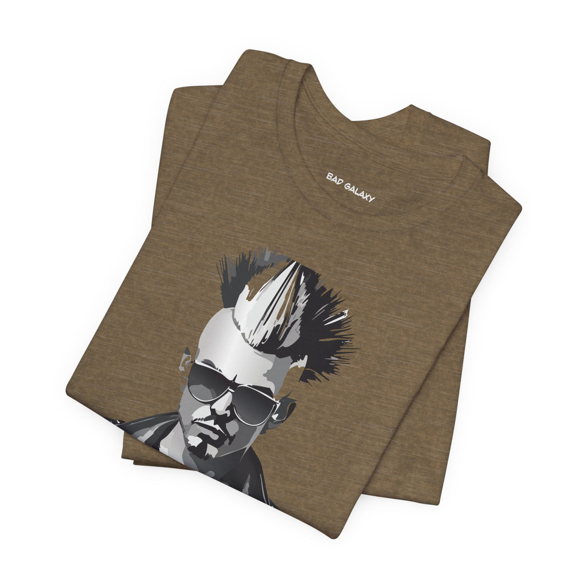 Punk Rock Graphic Unisex Cotton Bella+Canvas Tee with Art Design b39