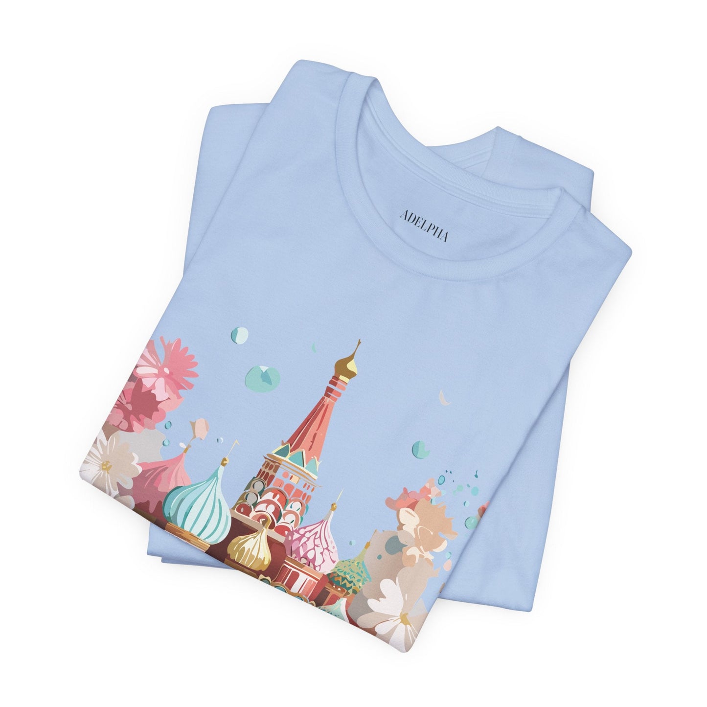 Unisex Graphic Tee With Vintage Moscow Artwork By Adelpha Premium Short Sleeve Shirt