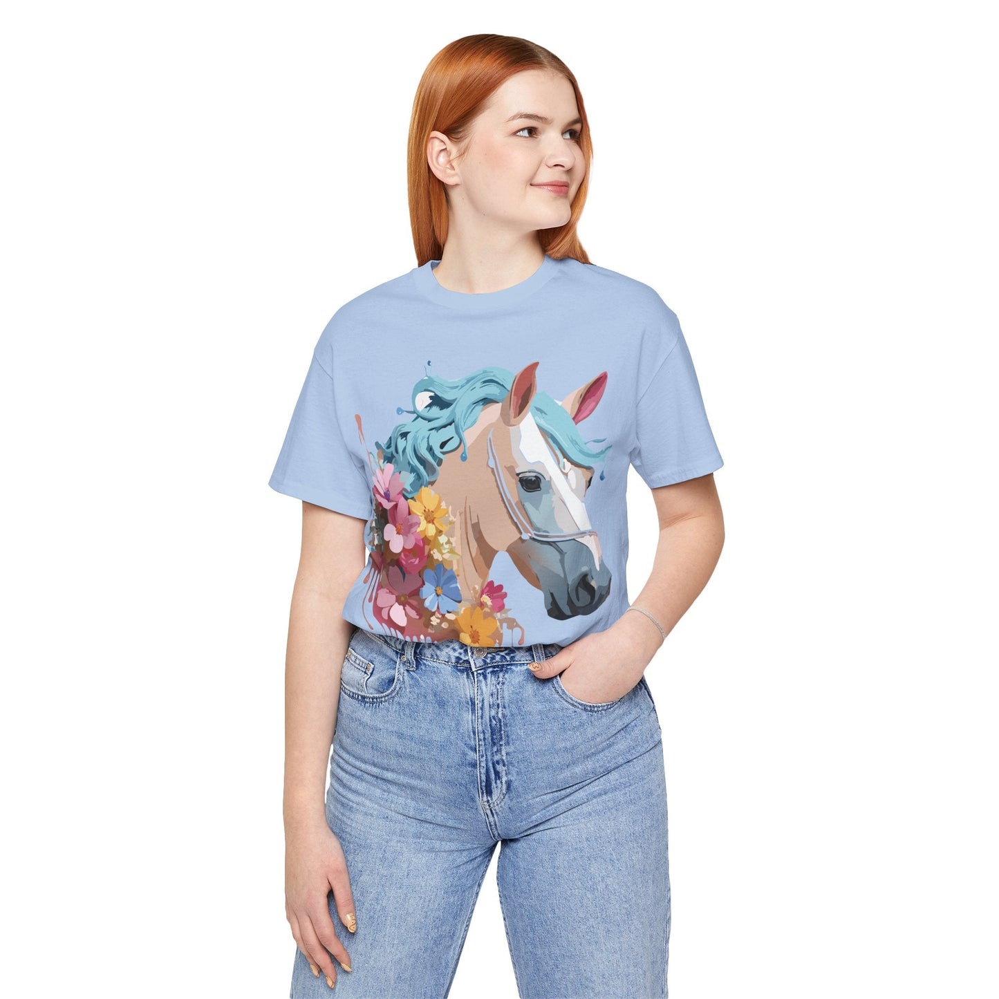 Horse Graphic Unisex 100 Cotton Vintage Animal Art T-Shirt 17