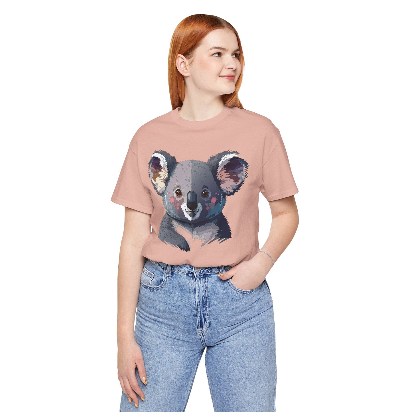 Unisex Animal Shirt With Animal Art Design Tee Wild Animals Short Sleeve Jersey Cotton