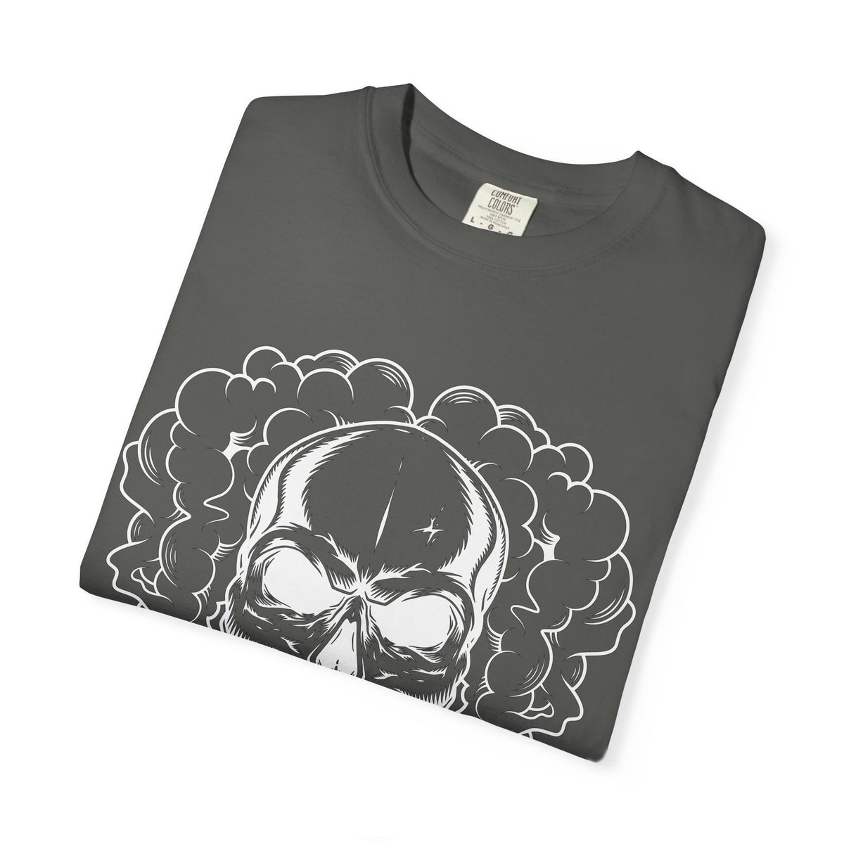 Camiseta unisex de algodón con calavera 