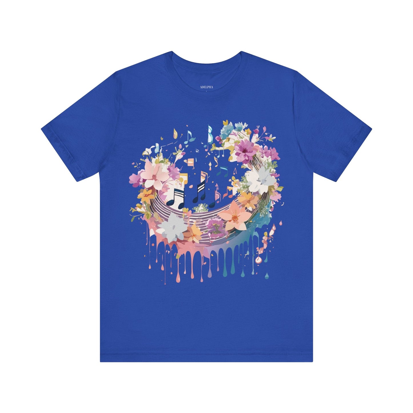 Adelpha Music T Shirt Unisex Graphic Tee With Vintage Inspired Artwork Short Sleeve