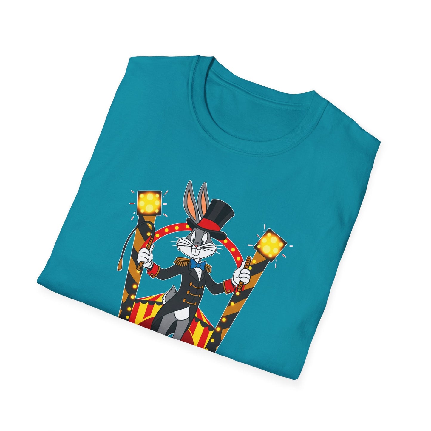 Cartoon Bunny Graphic Unisex Cotton Animal Animation Artwork Design Tee 14