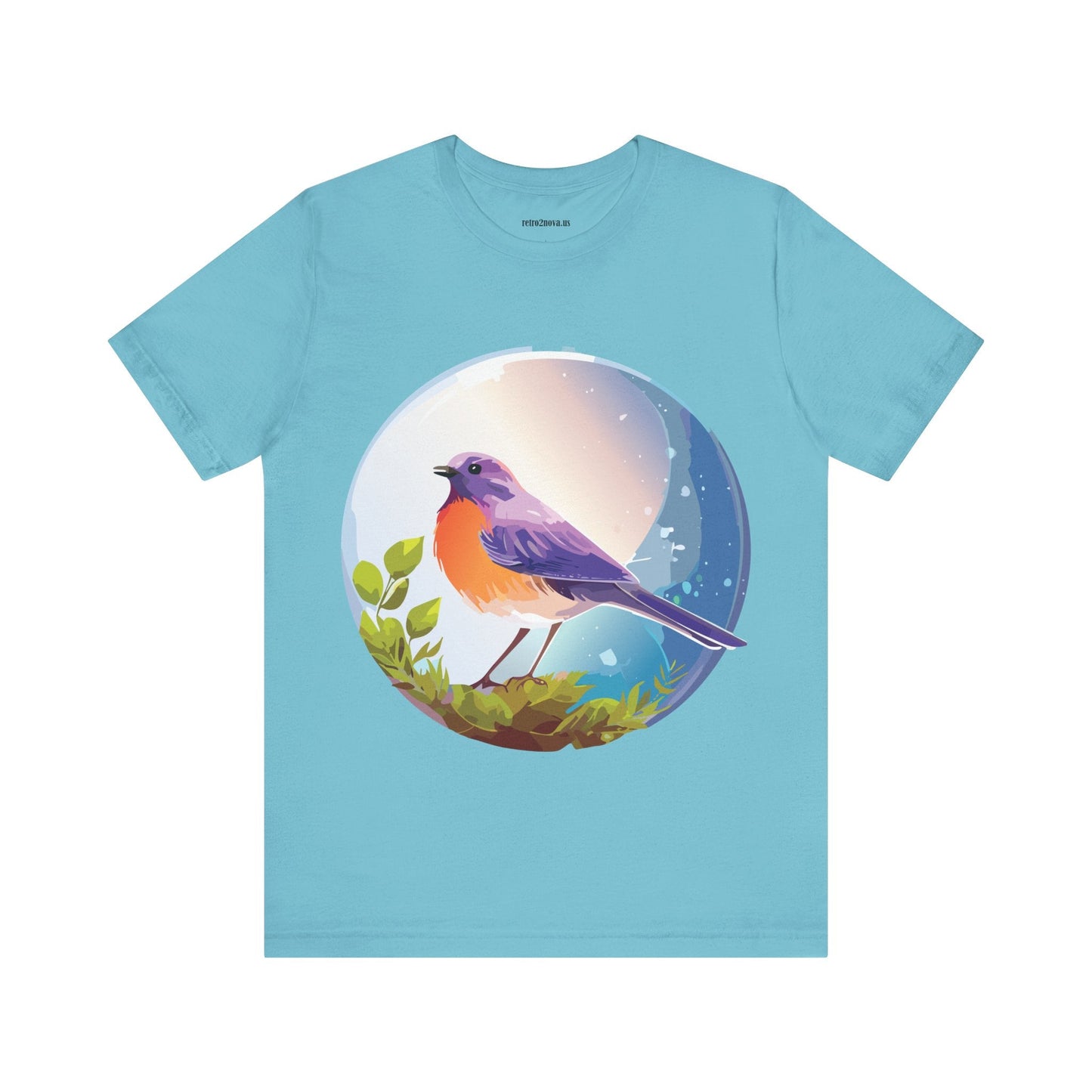 Unisex Animals And Bird Shirt Graphic Cotton T Shirt With Original Retro2Nova Art Premium Short Sleeve Tee
