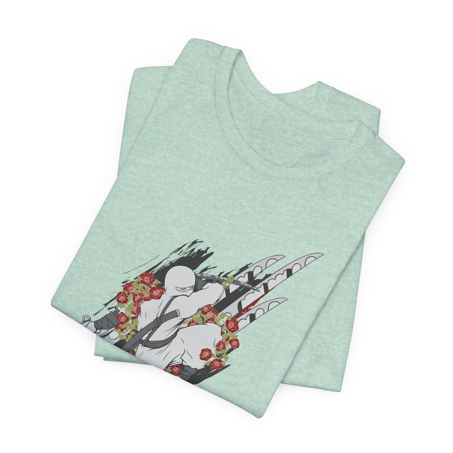 Ninja Samurai Artwork Graphic Unisex Cotton T-Shirt r5