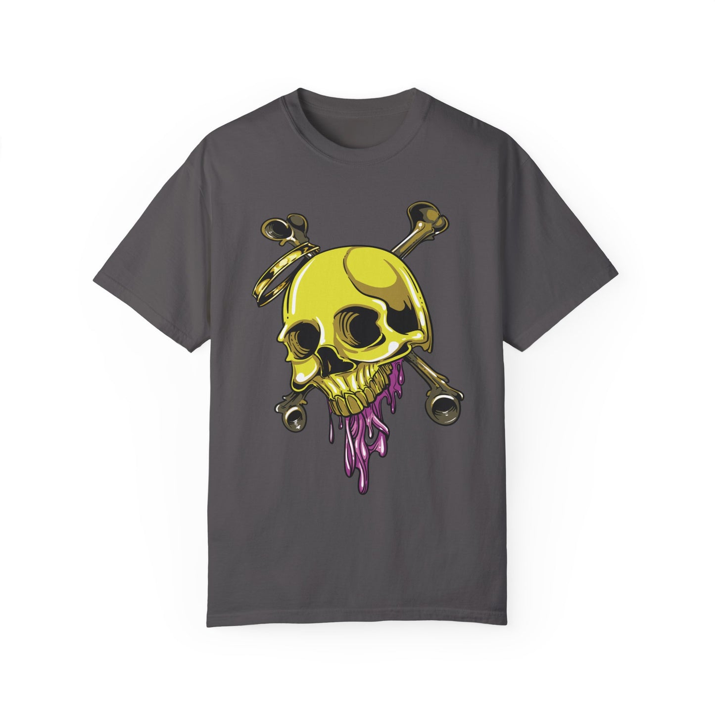 Unisex Cotton Tee Shirt with Skull