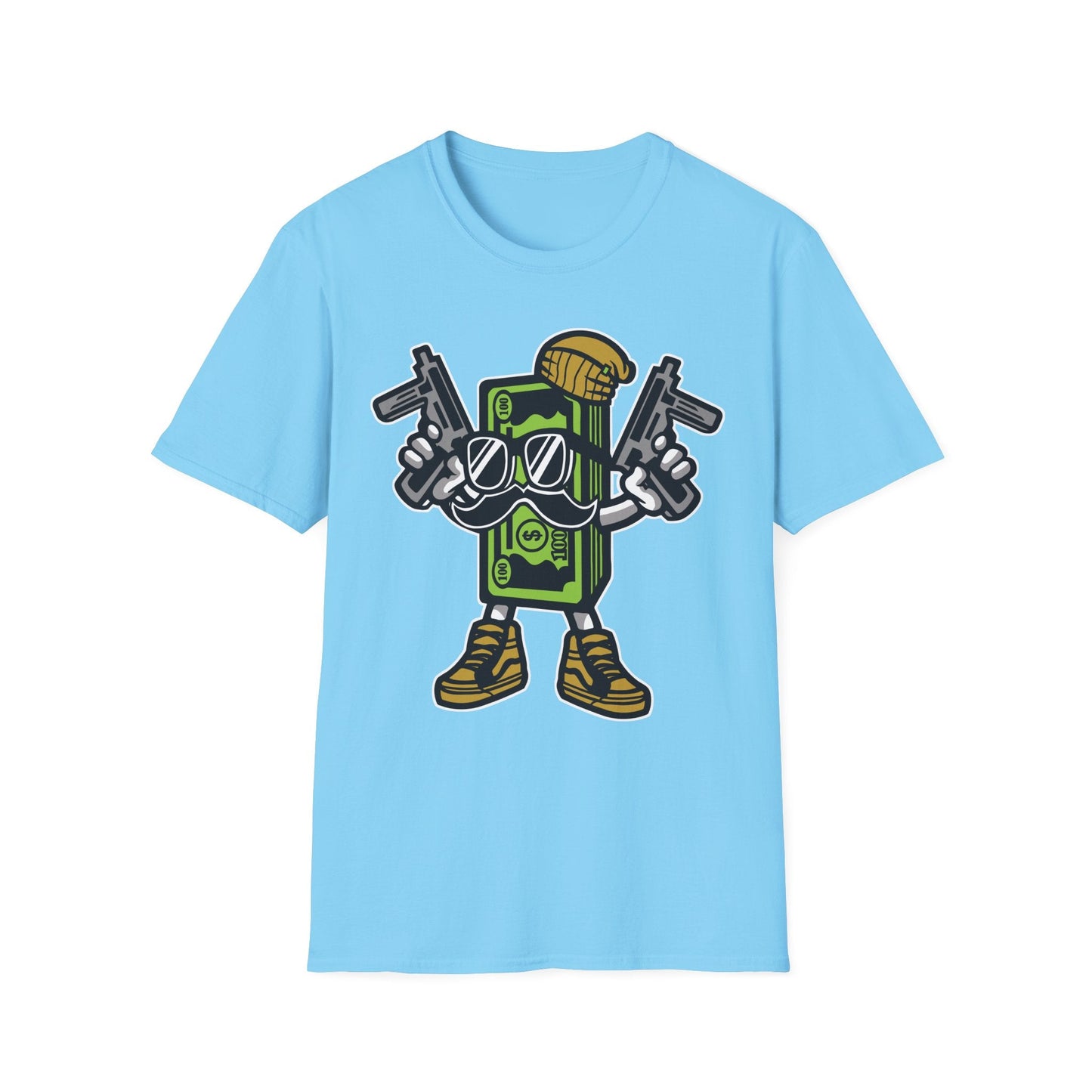 Cartoon T Shirt Animation Tee Funny Graphic Unisex Gildan Softstyle 64000 Cotton